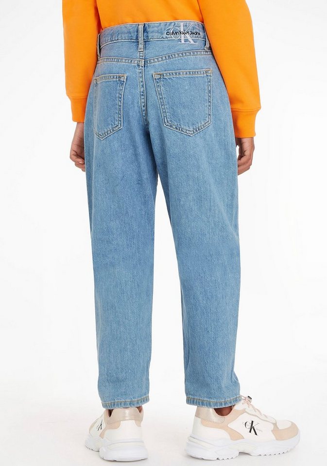 Calvin Klein Jeans Straight-Jeans mit Calvin Klein Logostickerei hinten am  Bund