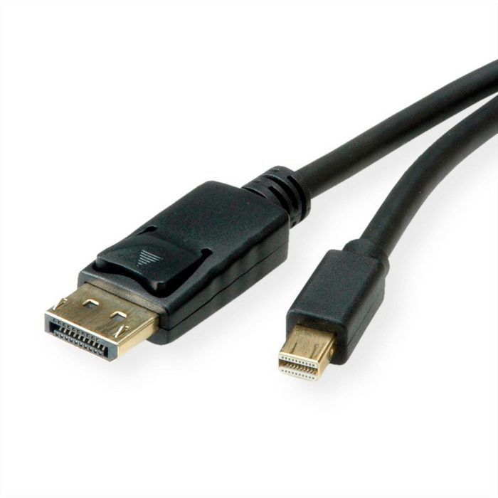 ROLINE Mini DisplayPort Kabel v1.4 mDP - DP ST - ST Audio- & Video-Kabel Mini DisplayPort Männlich (Stecker) DisplayPort Männlich (Stecker) (100.0 cm)