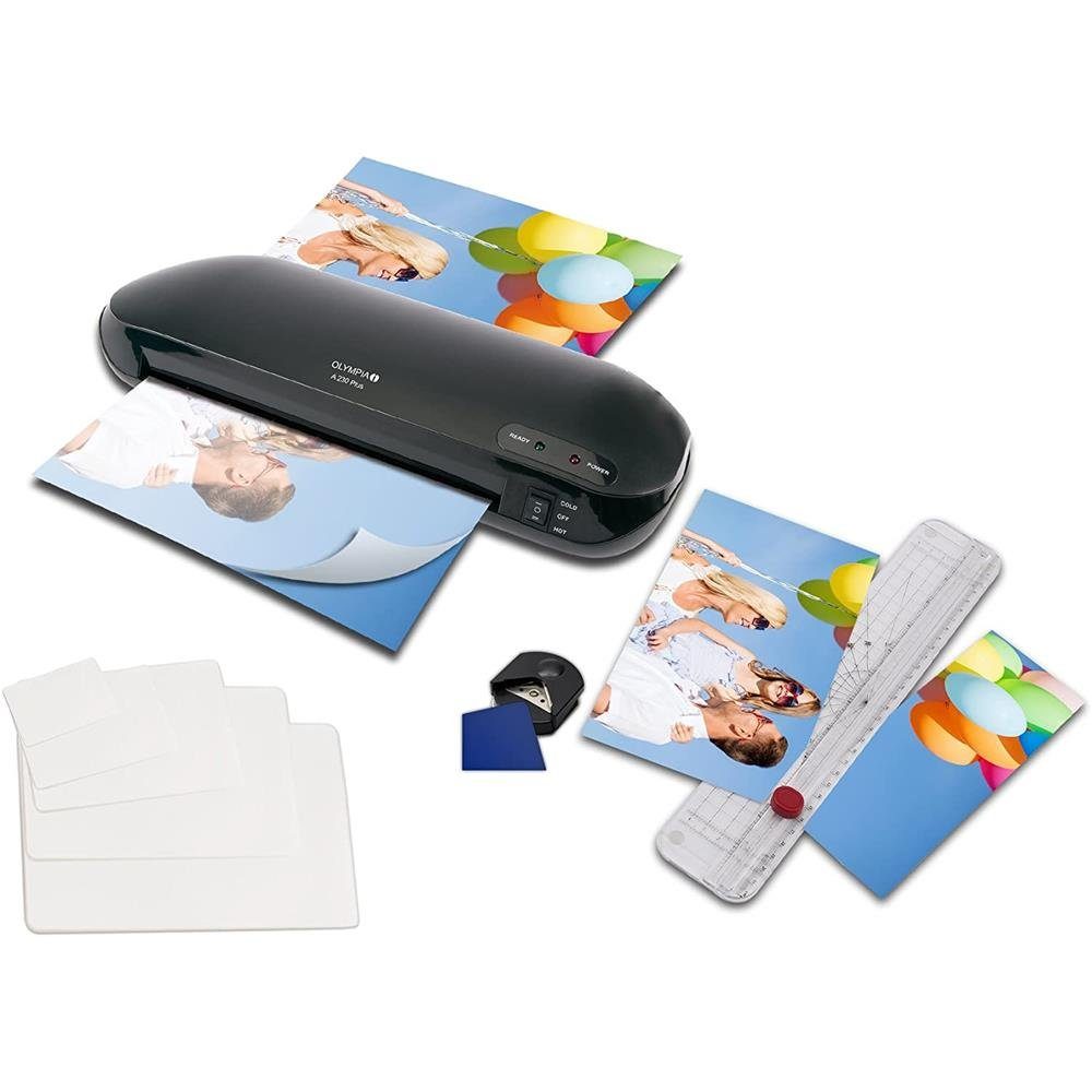 4-in-1 A Laminiergerät 4-in-1 / Laminierset Papier Set, Trimmer OLYMPIA A4 A4, Laminiergerät OFFICE A4-Format, Eckenrunder, 230 Plus