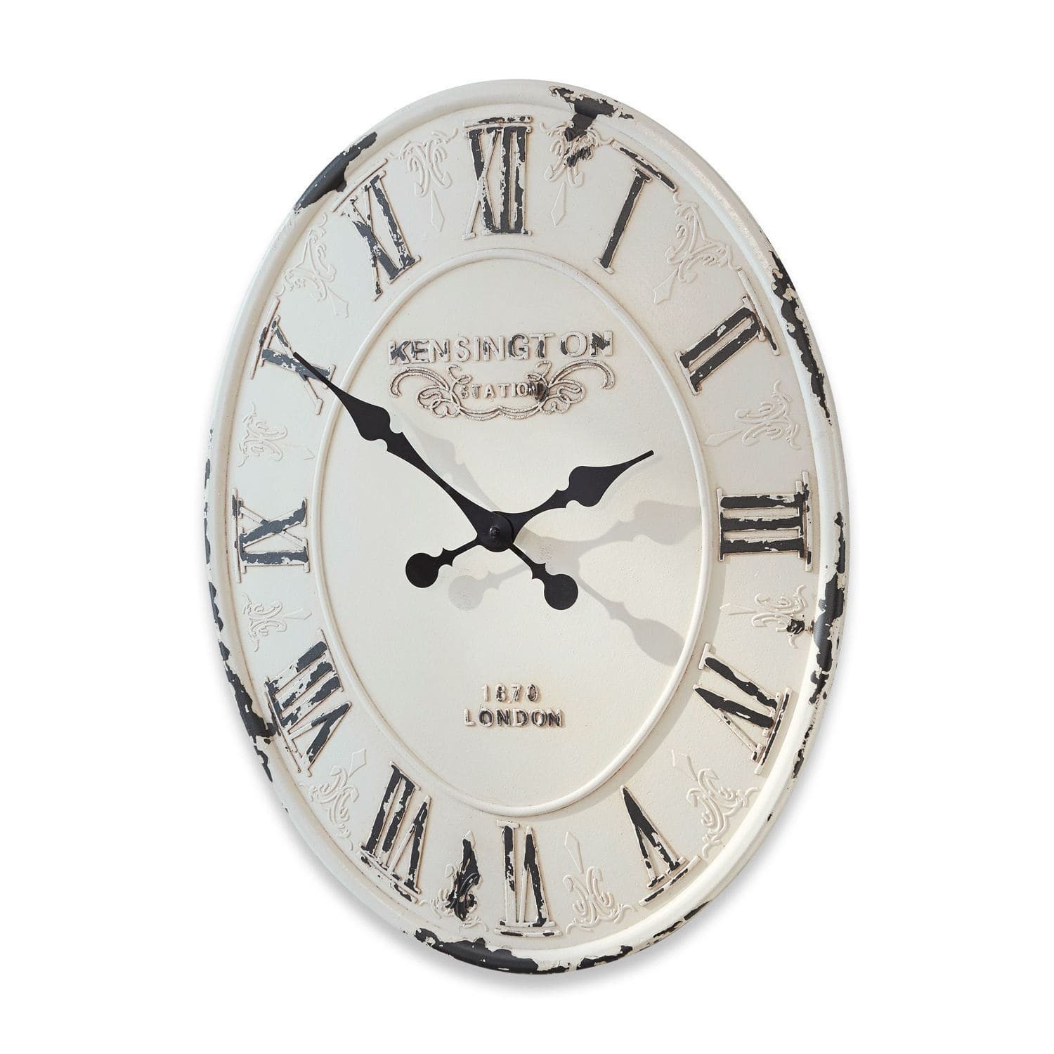 Mirabeau Wanduhr Uhr Soulières antikweiß