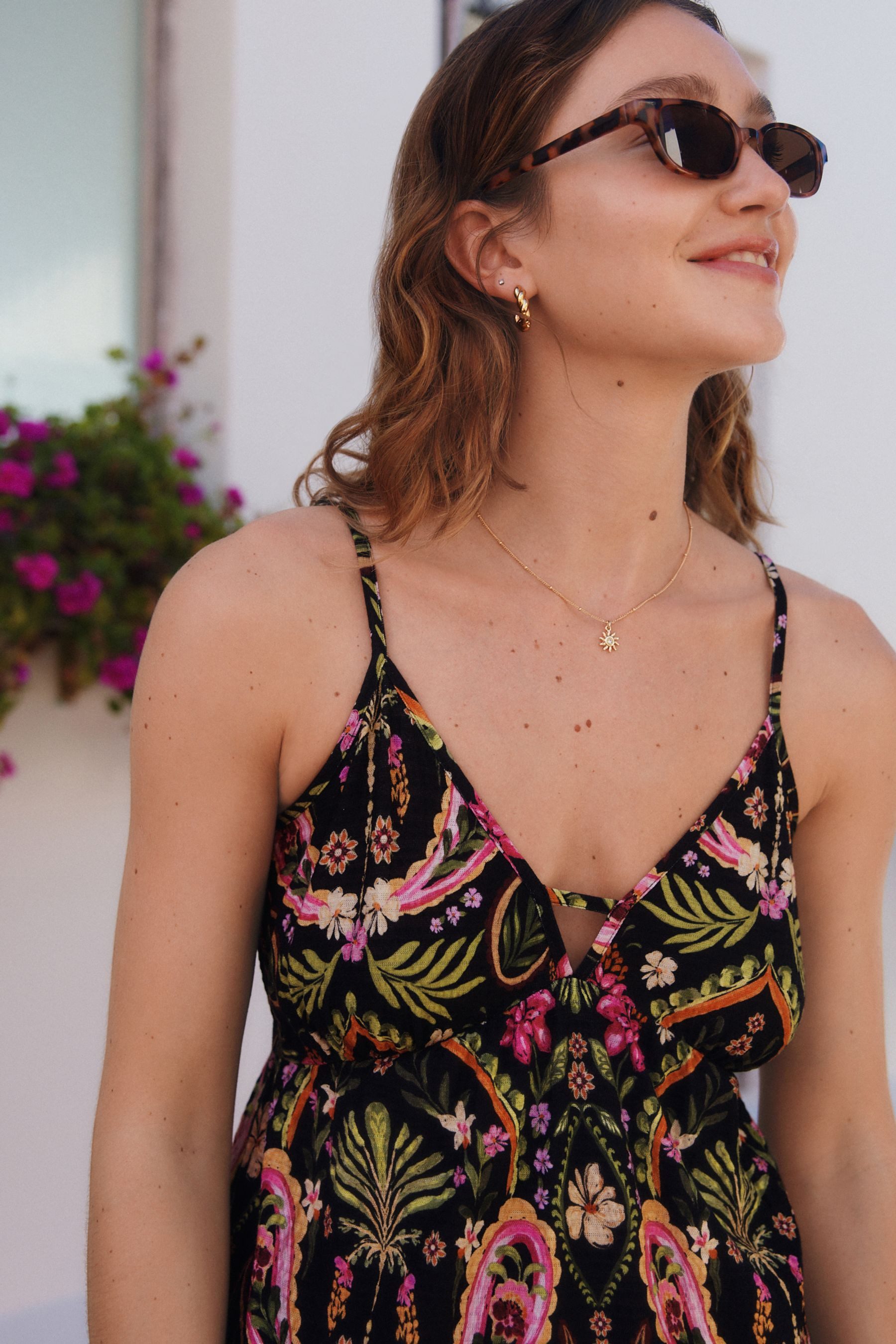 Next Midikleid Midikleid aus 100 % Baumwoll-Jersey (1-tlg) günstig online kaufen