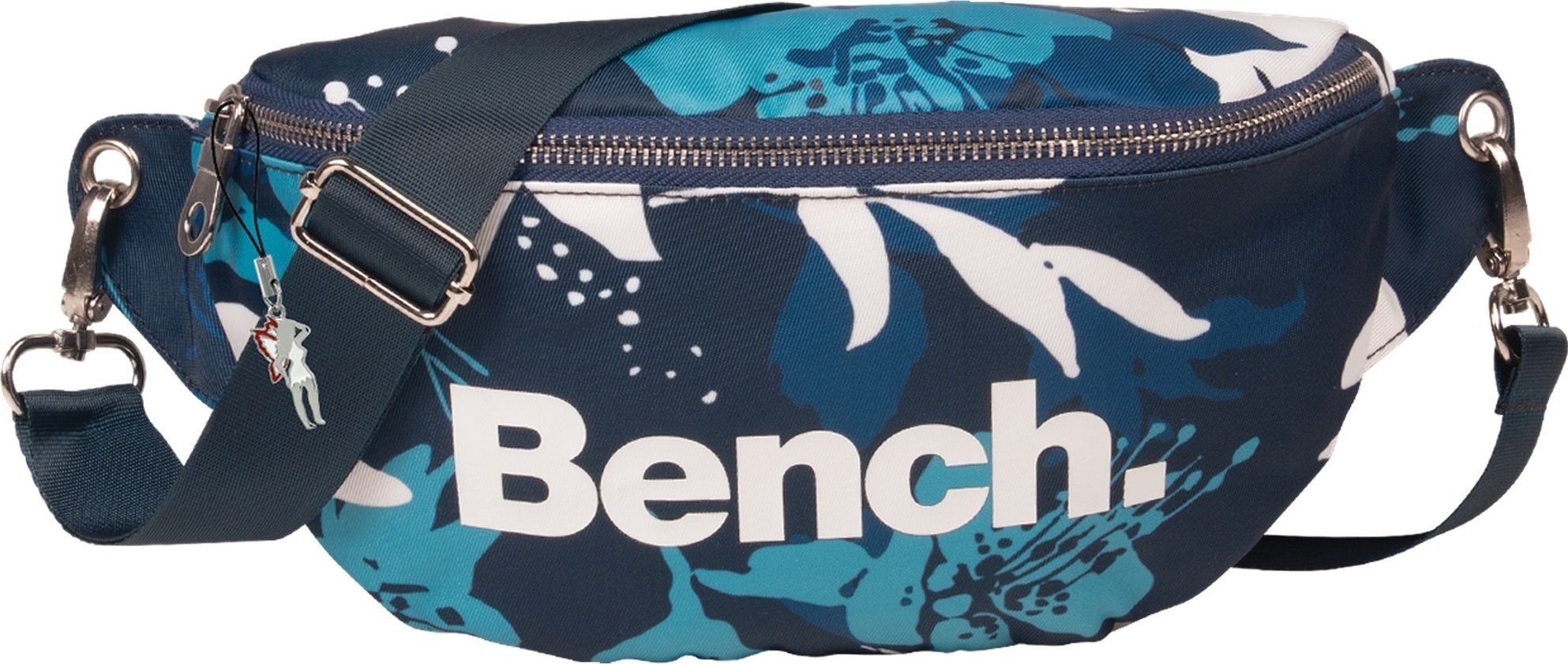 Bench. Gürteltasche Bench stylische Hip Bag Nylon Gürteltasche (Gürteltasche), Damen, Jugend Gürteltasche aus Nylon in blau, hellblau, weiß, ca. 25cm Marineblau/Weiss