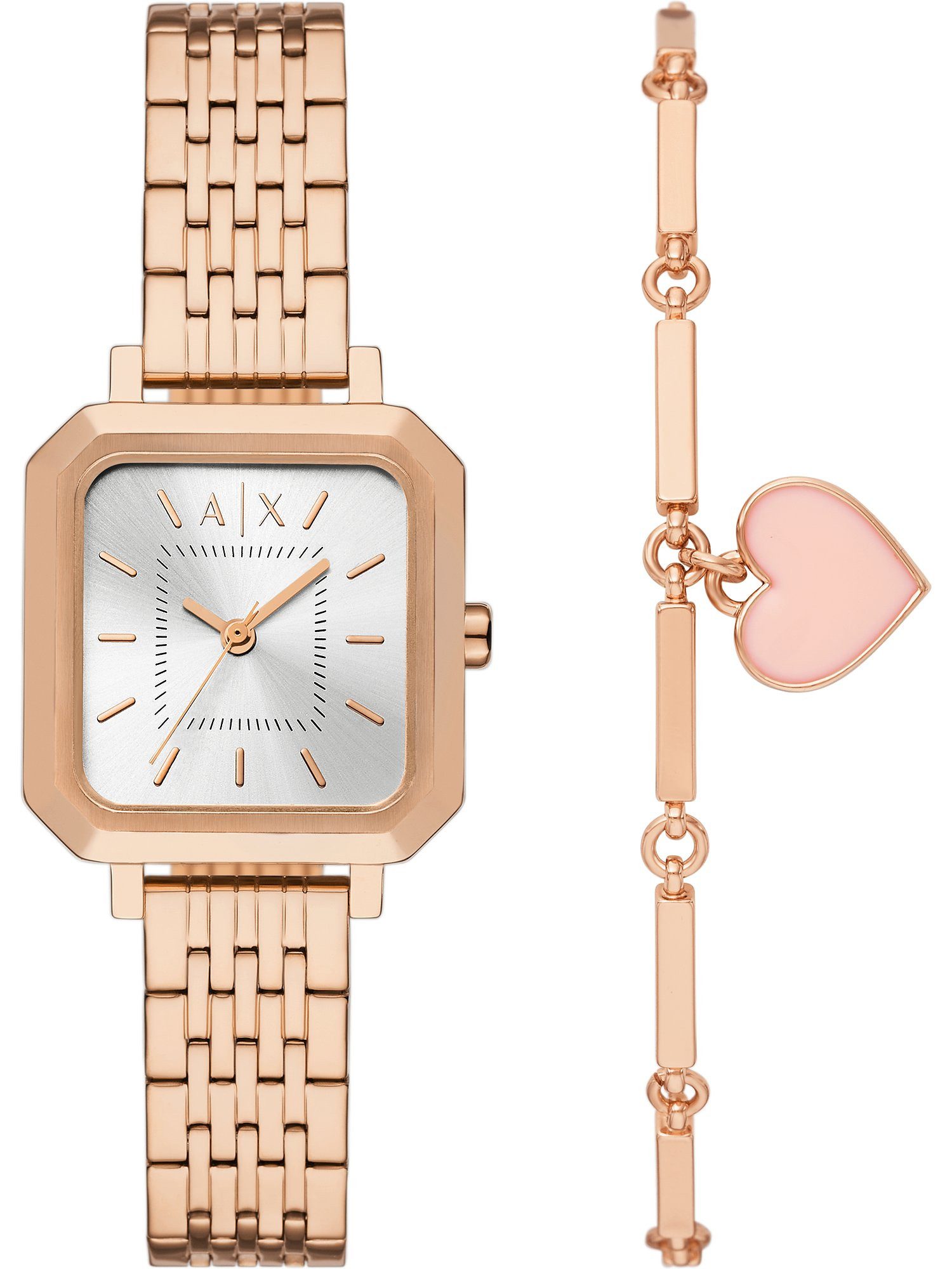 Quarzuhr Armani Exchange Damen-Uhren-Sets Analog Quarz