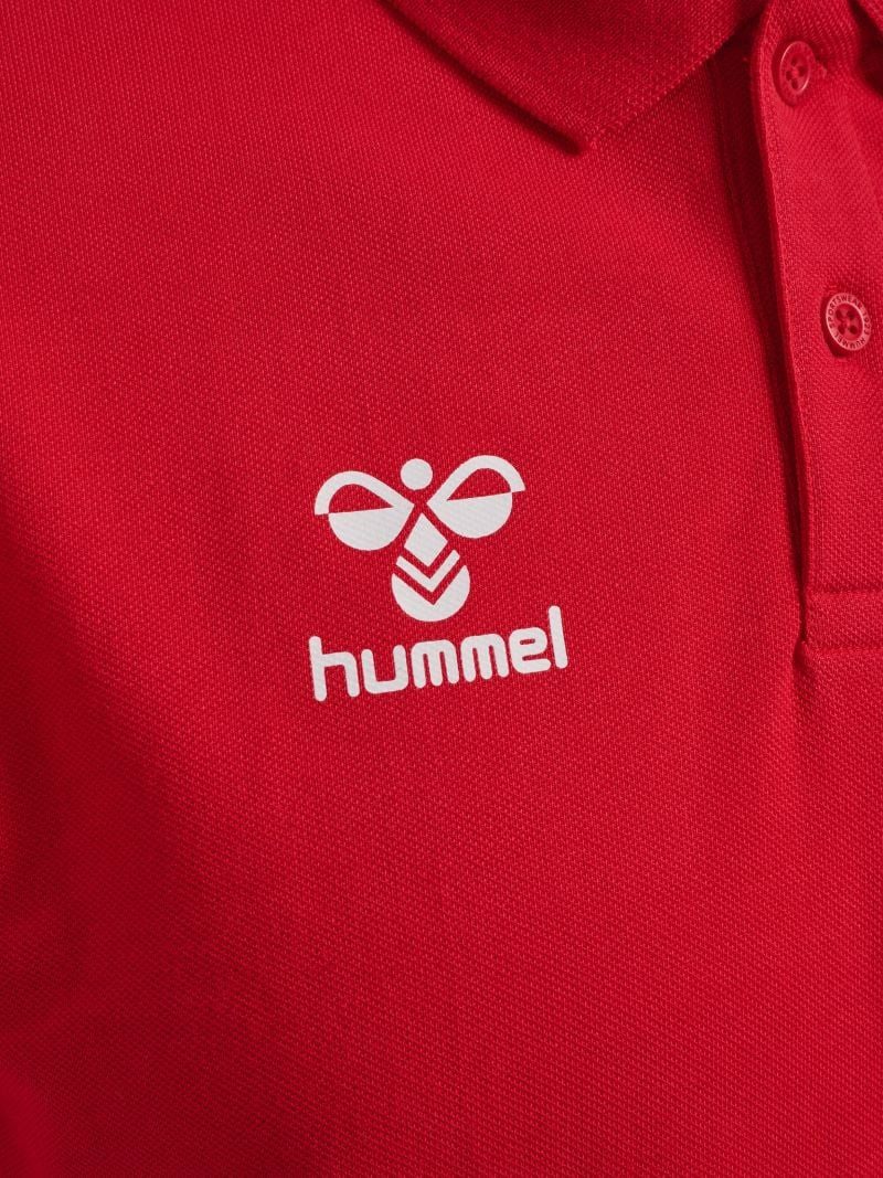 hummel Poloshirt hmlGO Chevron (100% Baumwolle) rot Herren