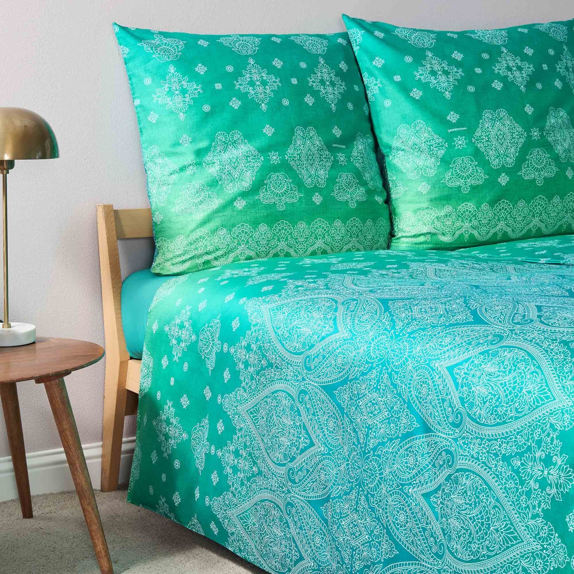 Bassetti Bettwäsche KERALA, Satin, 3 teilig, aus satinierter Baumwolle