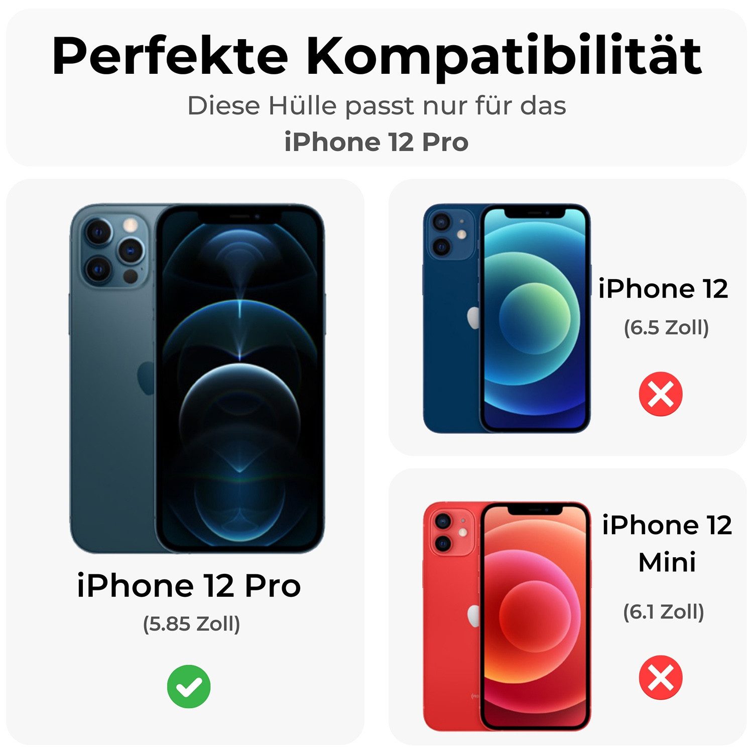 betterfon Handyhülle Outdoor Case für Apple iPhone 12 Back Cover Bumper TPU Case, Stoßfestes TPU, formstabil, flexibel & mit Kameraschutz