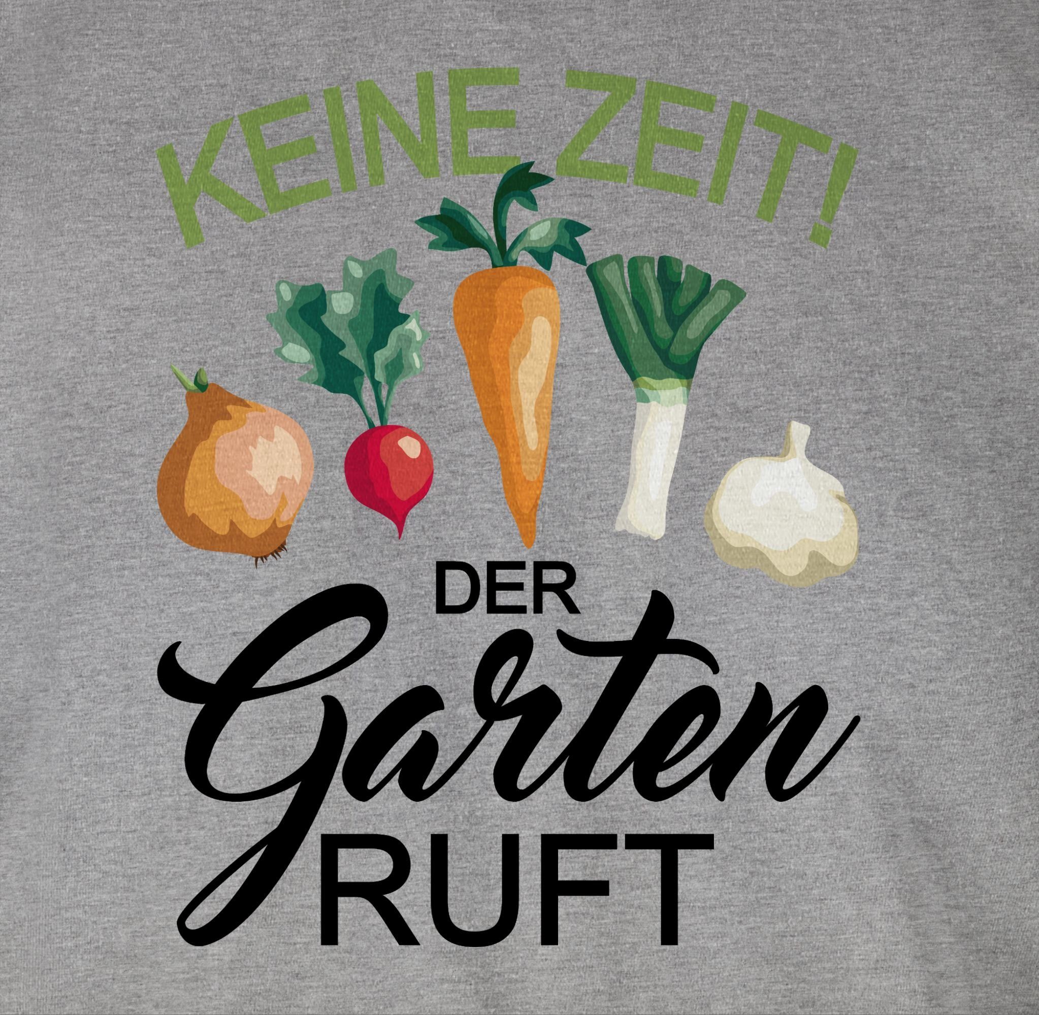 T-Shirt 3 der Hobby Keine ruft Outfit Zeit Grau meliert Shirtracer Garten