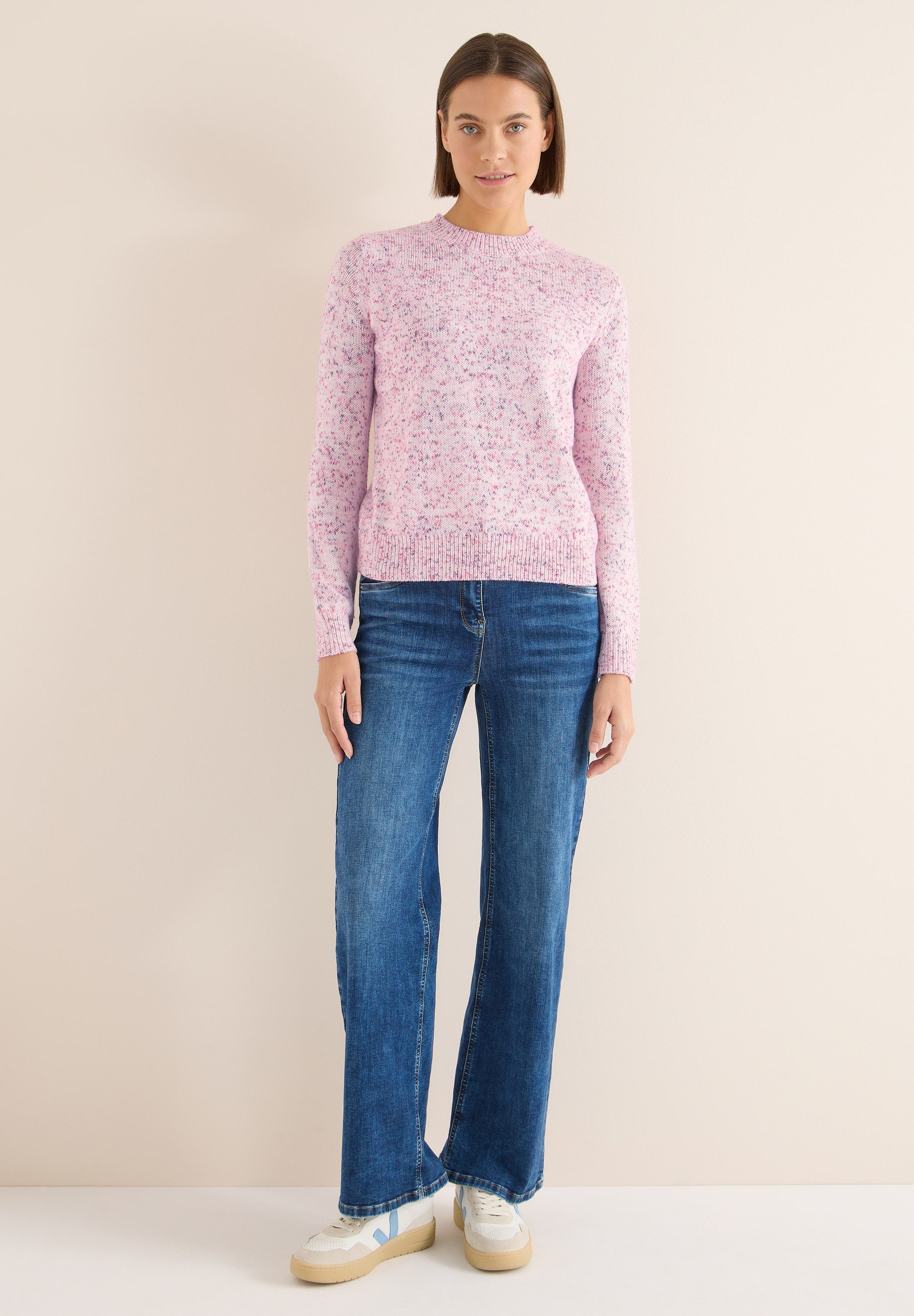 CECIL Strickpullover mit Rundhalsausschnitt