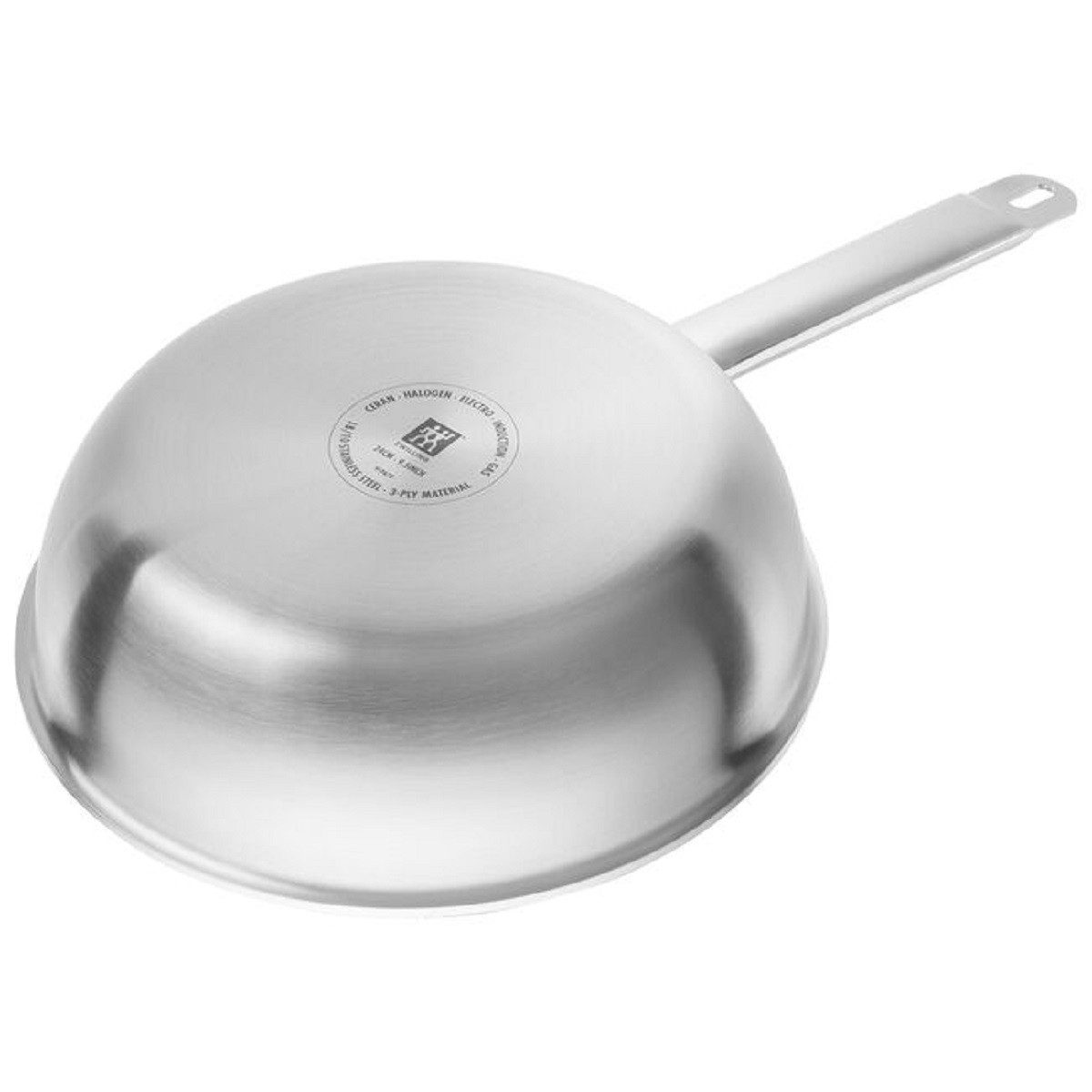 Zwilling Bratpfanne ZWILLING Pro Bratpfanne 26 cm, 18/10 Edelstahl, Silber-Schwarz, (1-tlg)