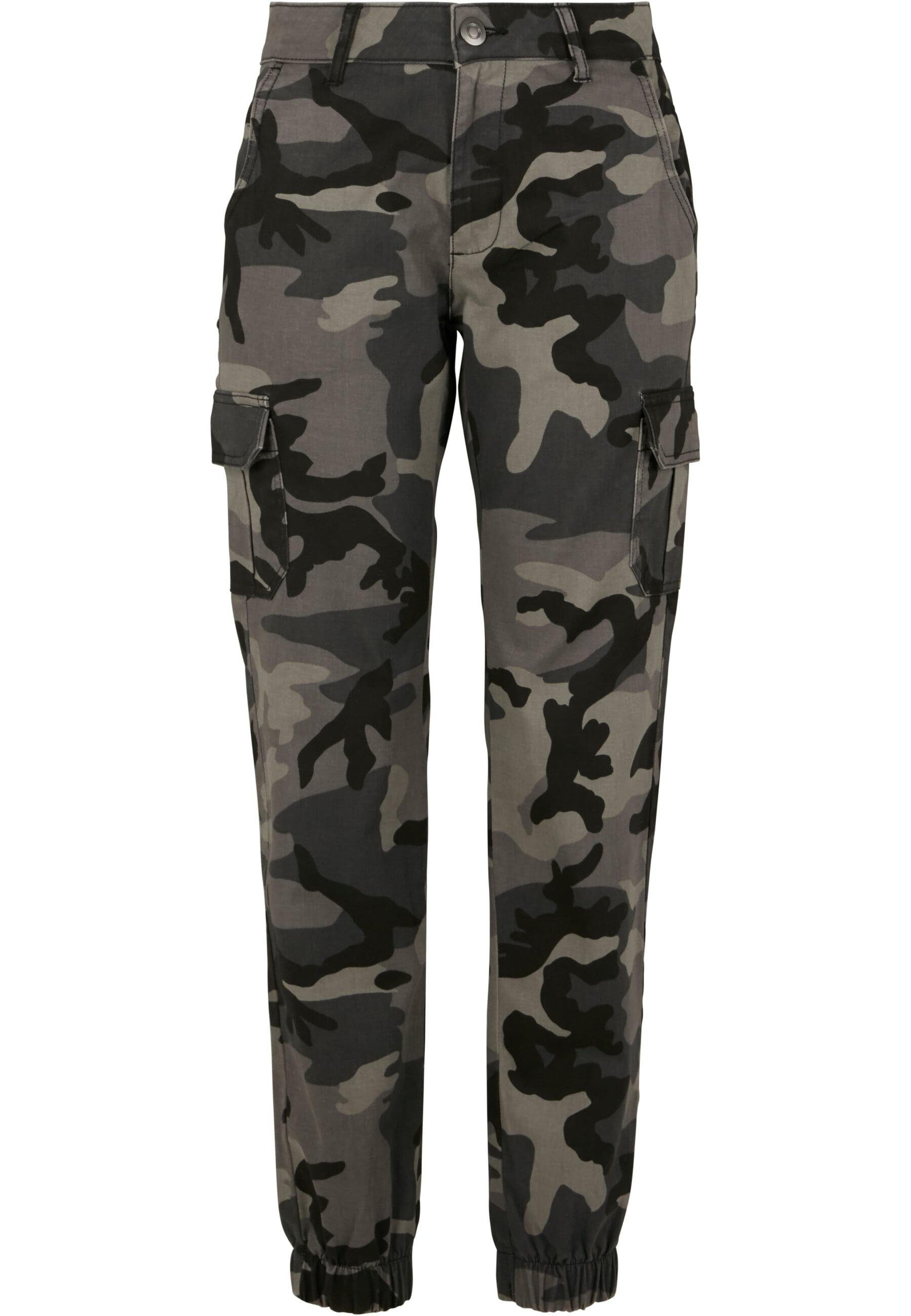 URBAN CLASSICS Cargohose Urban Classics Damen Ladies High Waist Camo Cargo Pants (1-tlg)