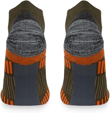 normani Sneakersocken 2 Merino Trekking Sneaker-Socken mit Frotteesohle (2 Paar) hochwertige Merinowolle