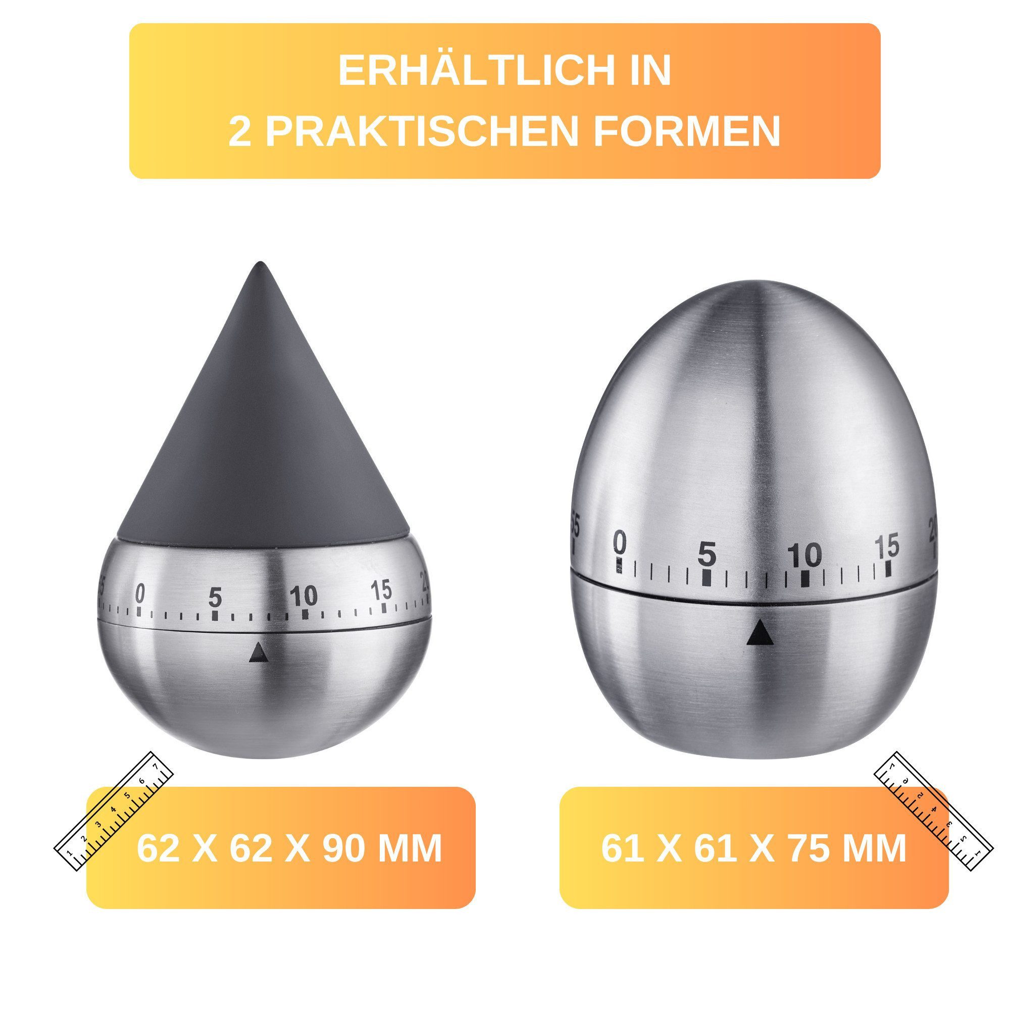 Thiru Eieruhr Kurzzeitmesser mechanisch 60 min