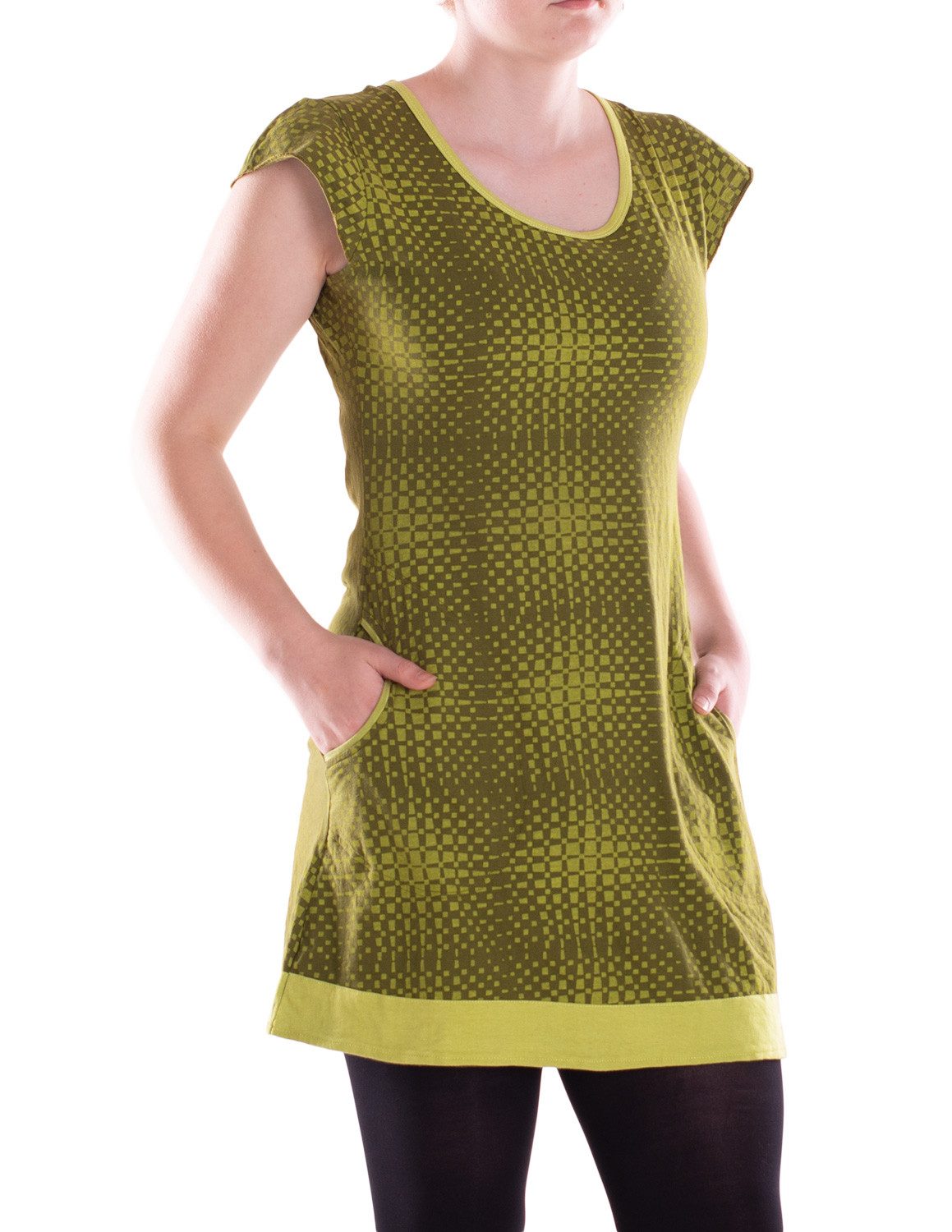 Vishes Sommerkleid Damen Mini-Kleid Baumwolle Casual günstig online kaufen