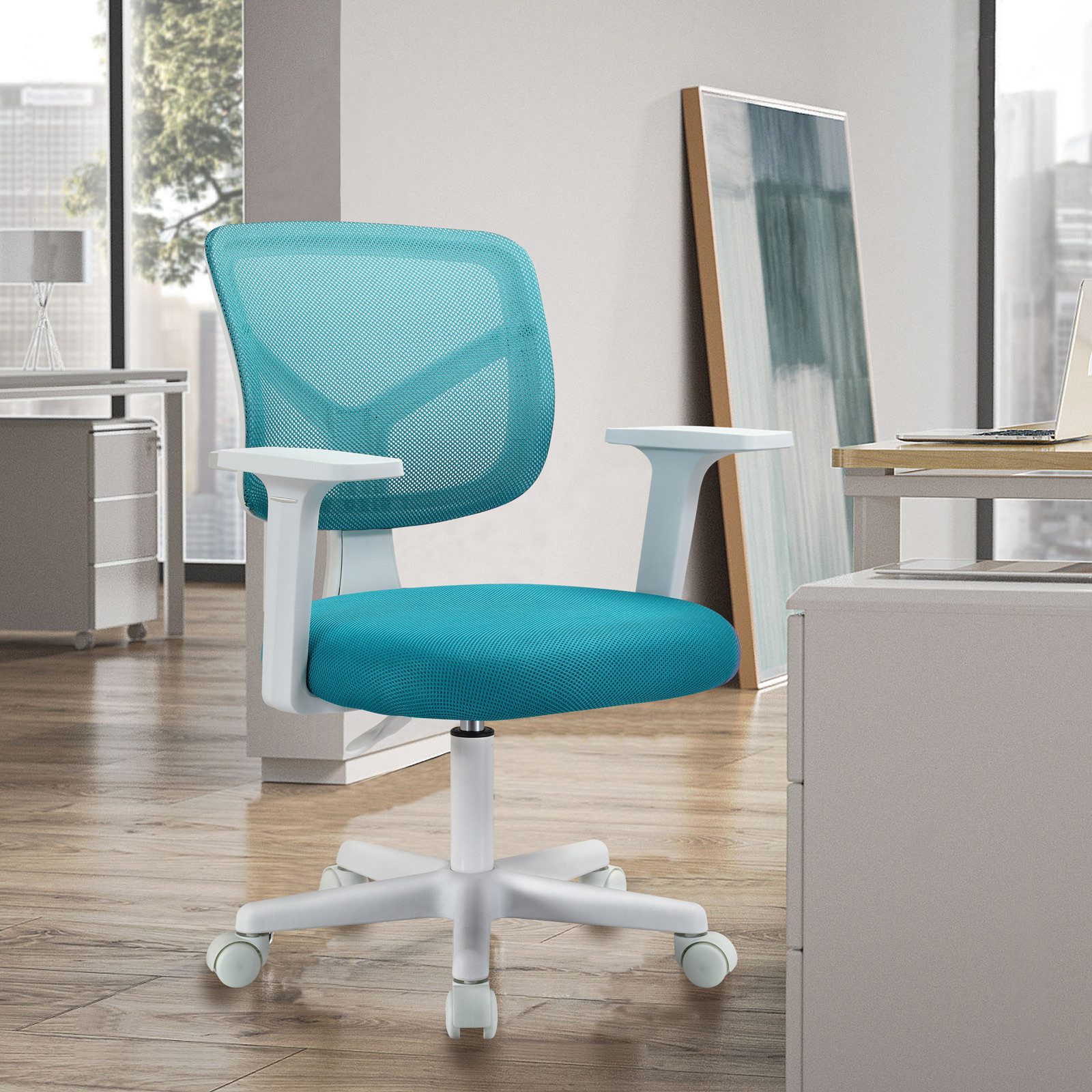 SVITA Schreibtischstuhl JOY, Kinderstuhl, höhenverstellbar, 5 Rollen, Armle günstig online kaufen