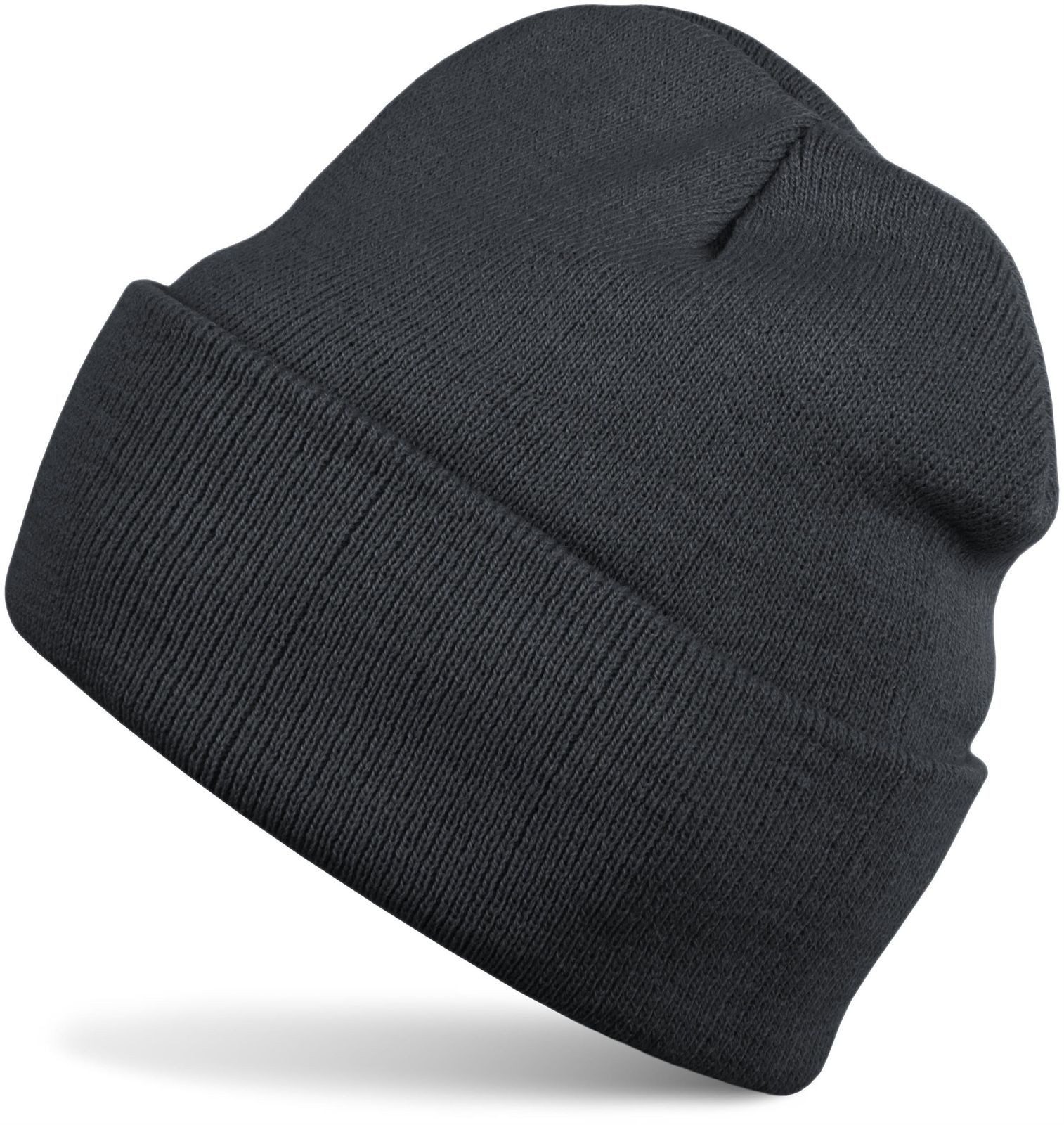 Strickmütze Winter Strickmütze mit Krempe
