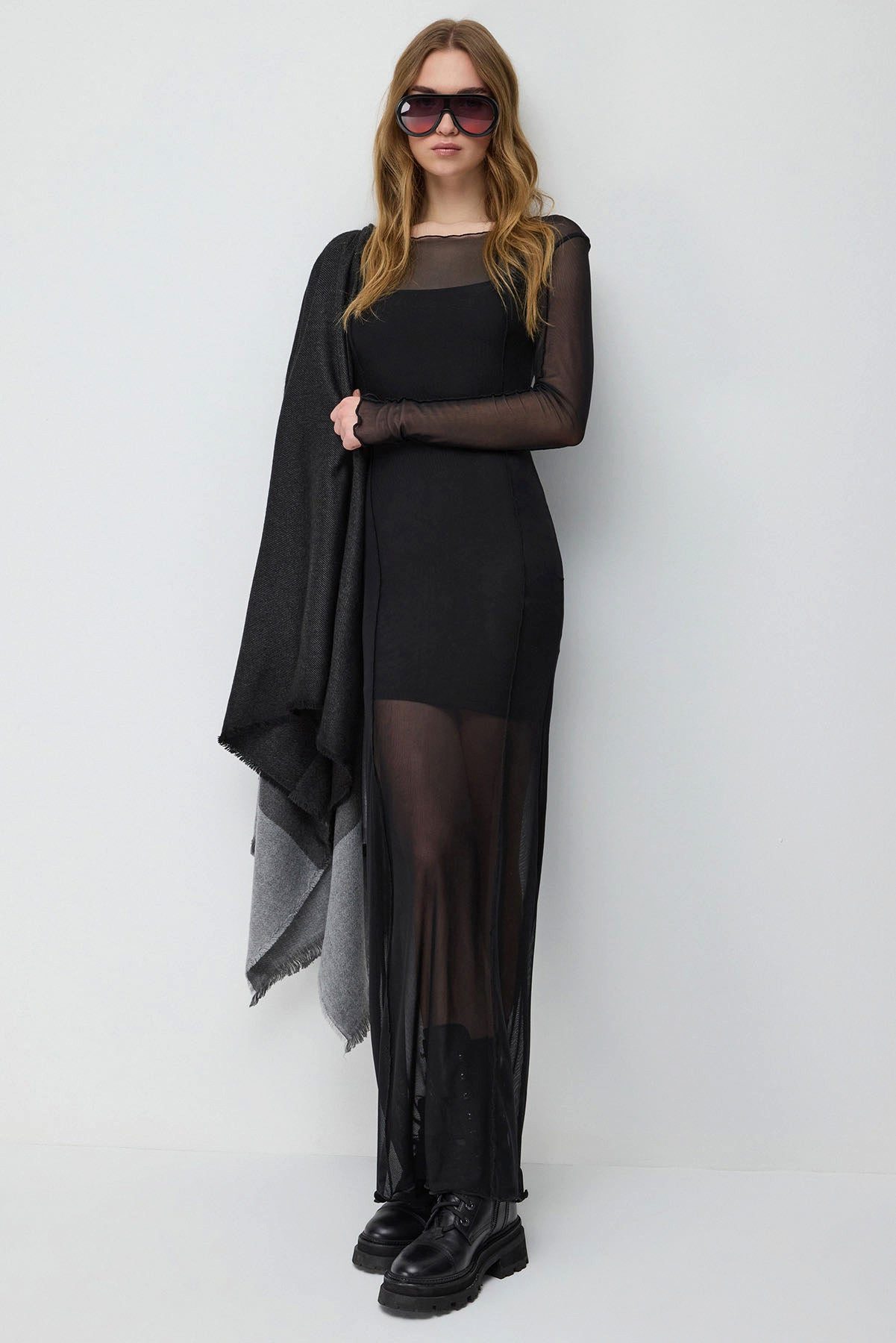 Maxikleid Mesh-Kleid