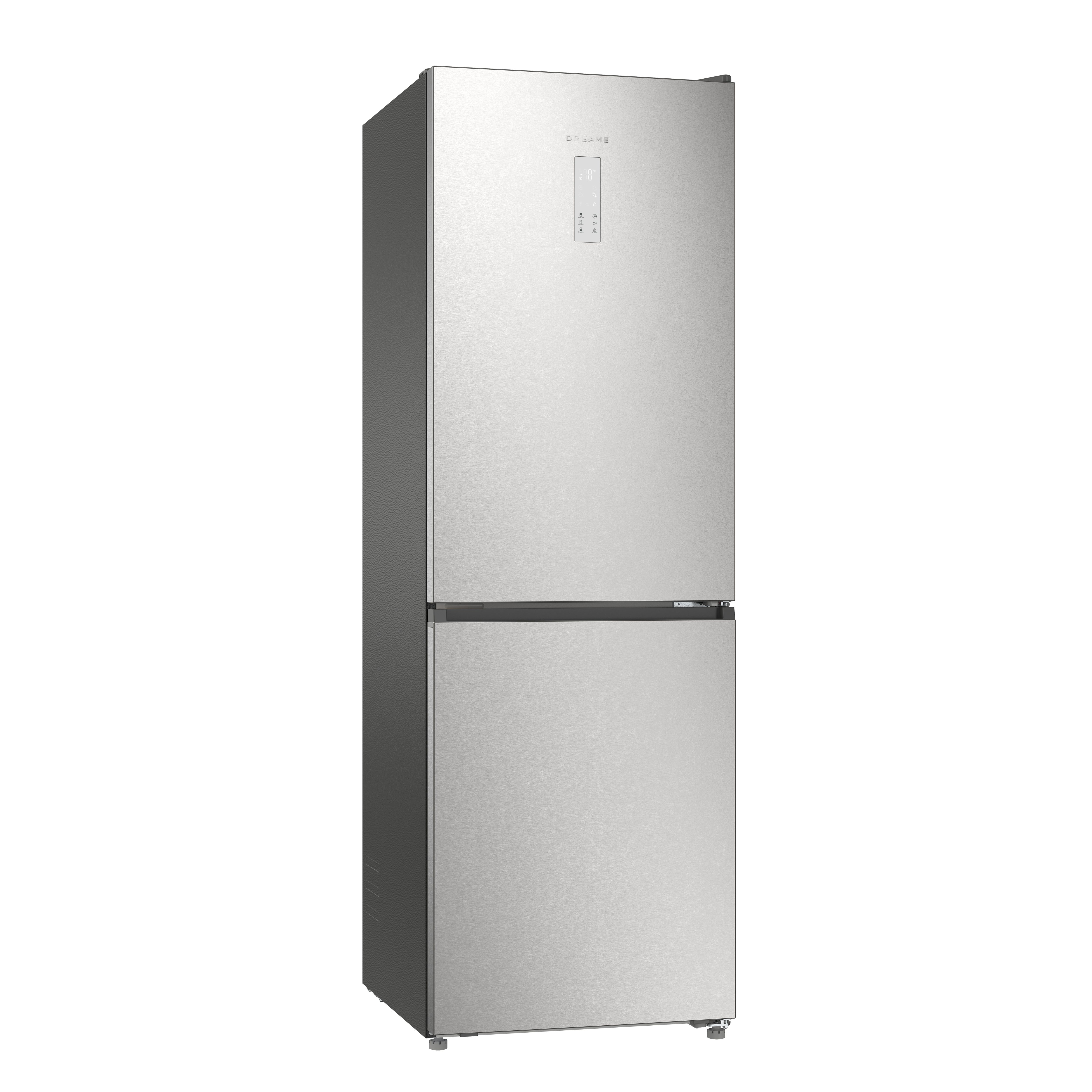 Dreame Kühl-/Gefrierkombination DRB400WMBCEU, 185 cm hoch, 59,5 cm breit, Viel Platz, Leise, Modernes Design