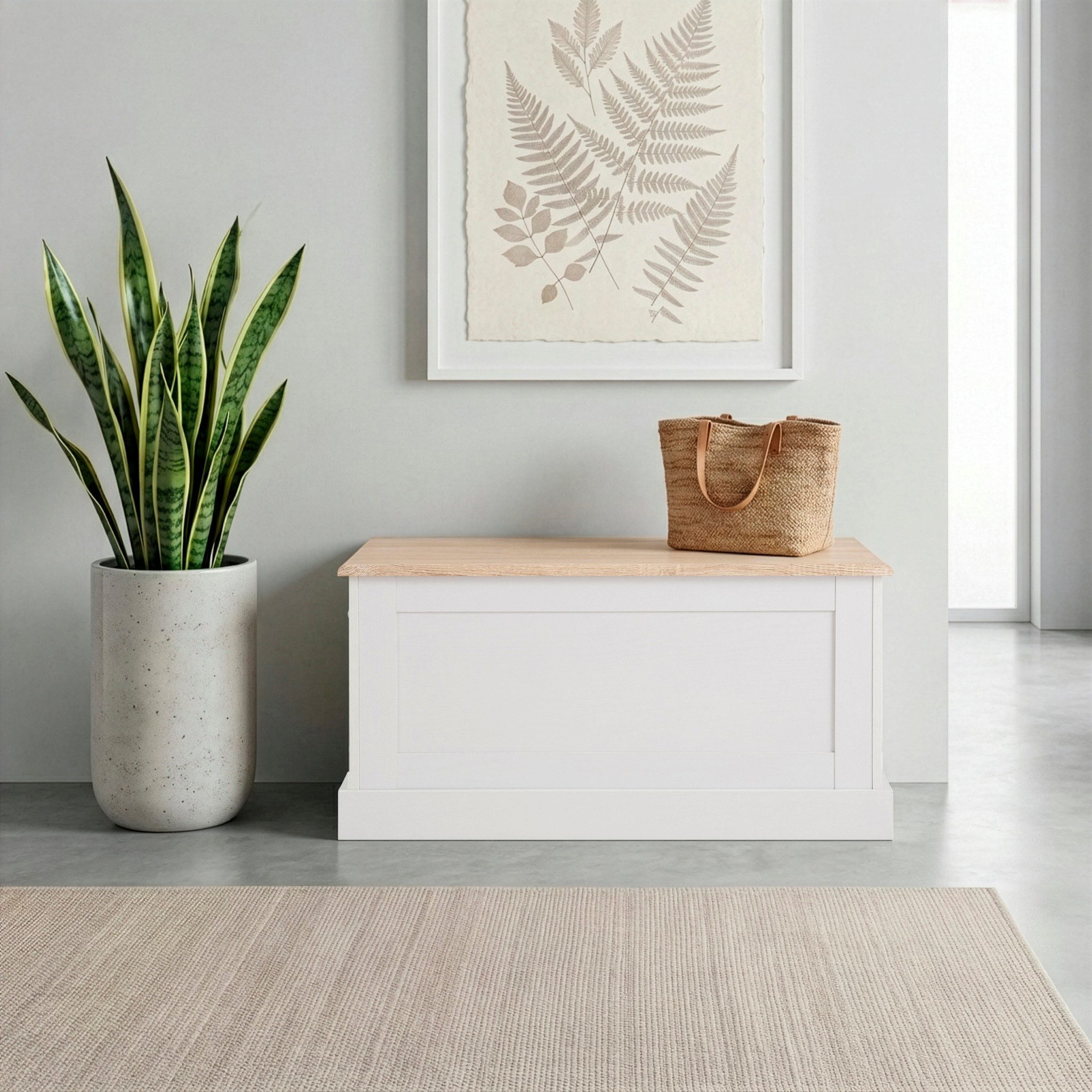 OTTO home Sitzbank Binz, zwei unterschiedliche Farbvarianten, mit Stauraum, Breite 90 cm