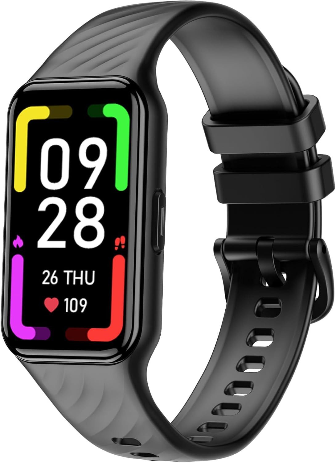 blackview R10 Smartwatch (3,7 cm, android ios), Fitness Smartwatch mit 1.47 Zoll UHD Display und 100+ Sportmodi