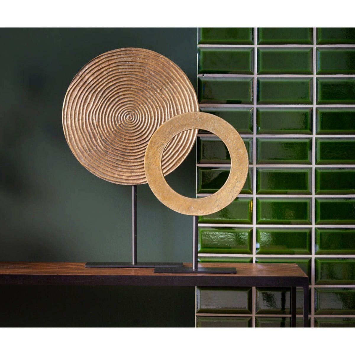 Dirk Davids Leuchten GmbH Ornament Ornament Spiral Geprägt in Gold Höhe 56cm