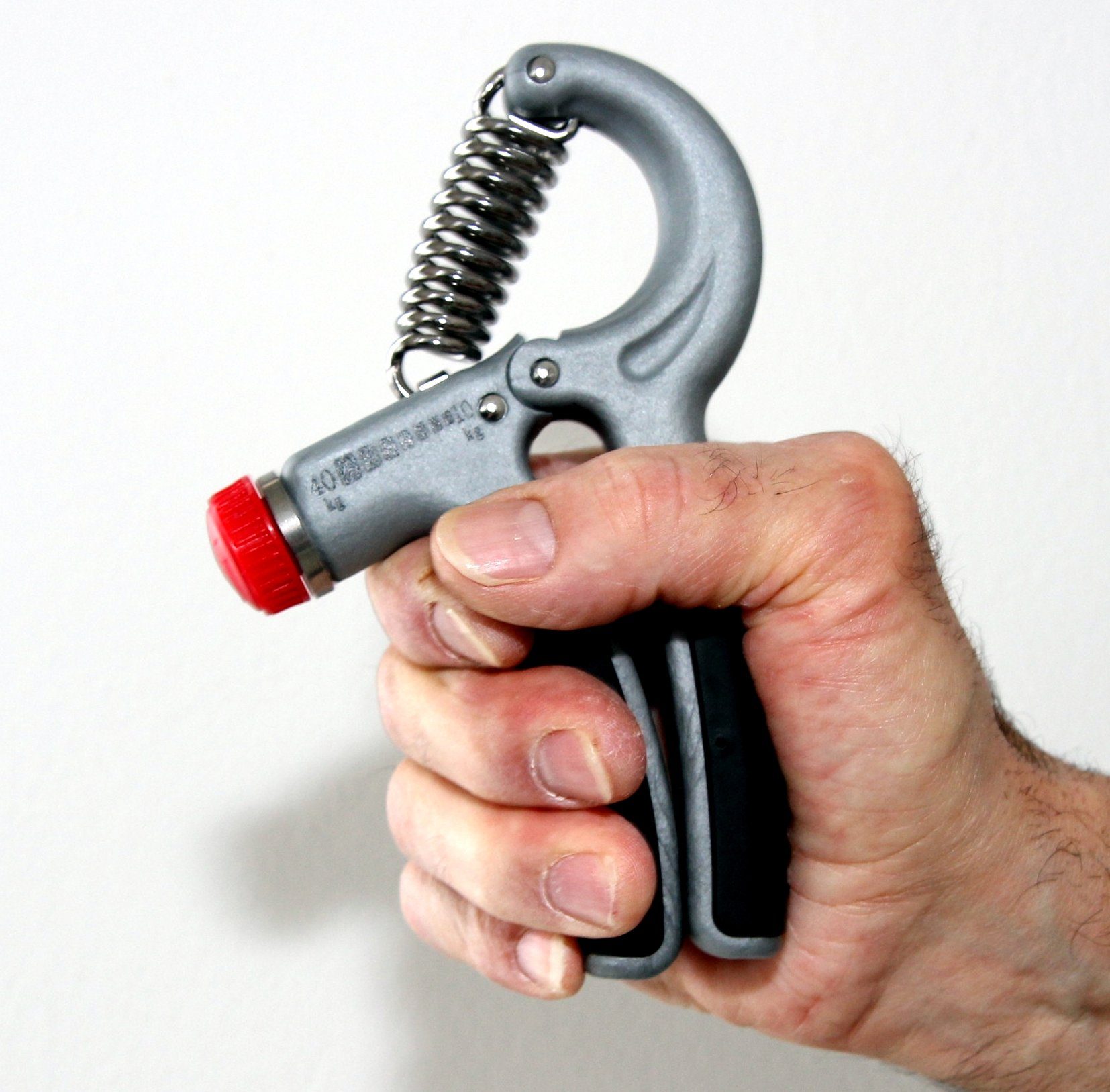 BAY-Sports Handmuskeltrainer Fingerhantel Unterarmtrainer Handgelenkstrainer Handtrainer Griffkraft (1 Stück), Einstellbar 10-40KG, Hand- und Unterarmmuskulatur