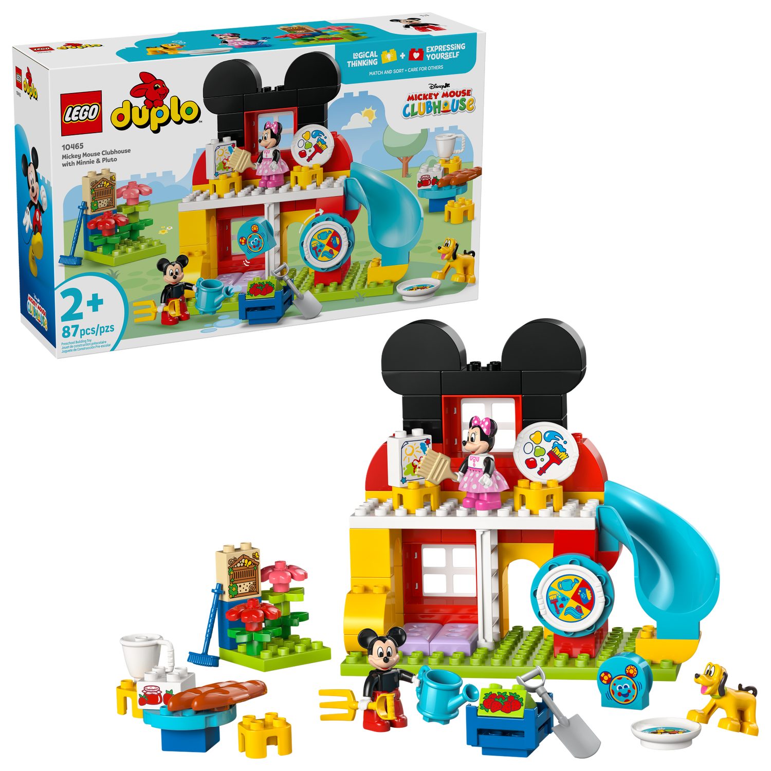 LEGO® DUPLO 10465 Micky Maus Wunderhaus mit Minnie und Pluto Spielbausteine, (Set, 87 St., Set)