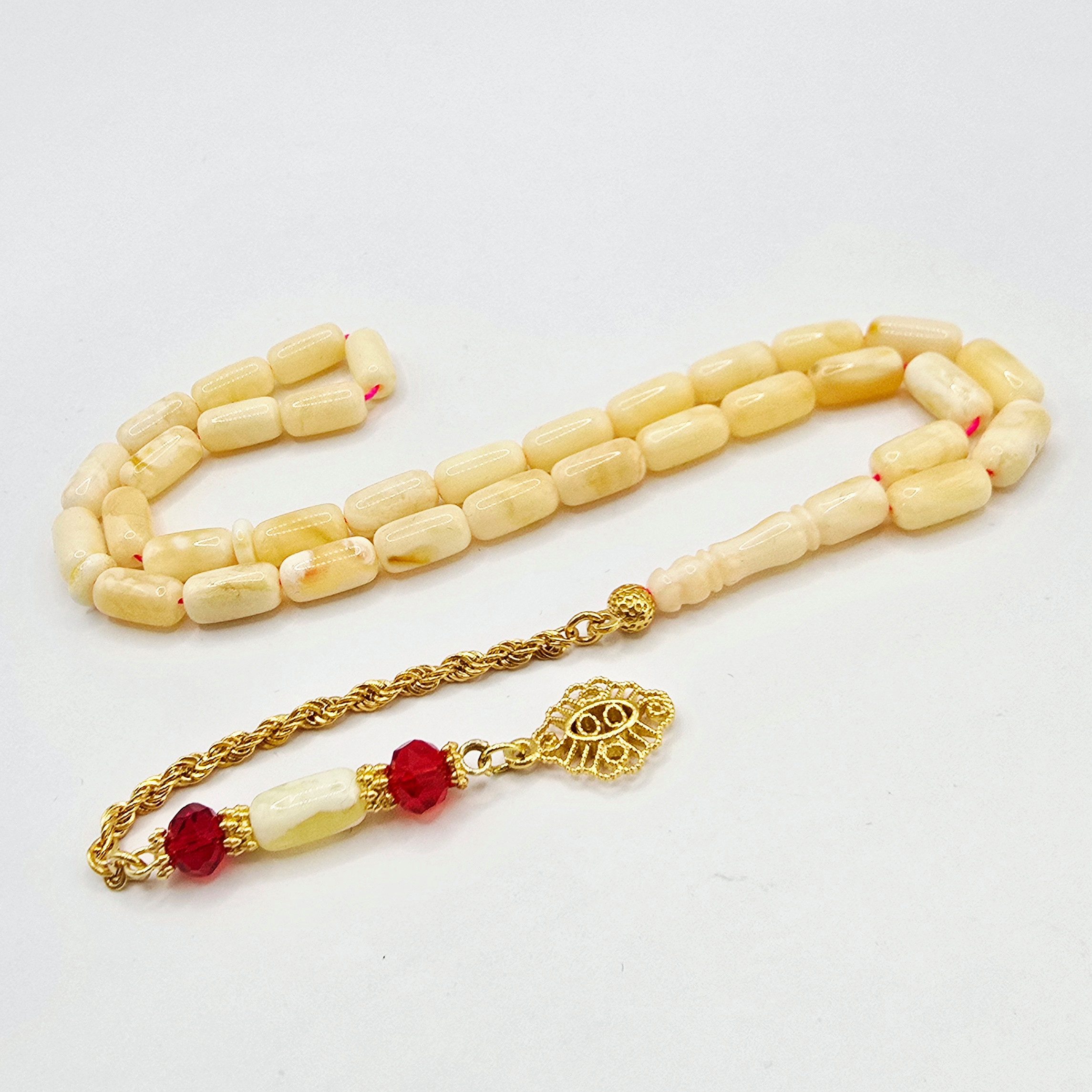 M-Punkt24 Kettenanhänger Tesbih Damla Kehribar Bernstein 9 Gr Rosary Prayer günstig online kaufen