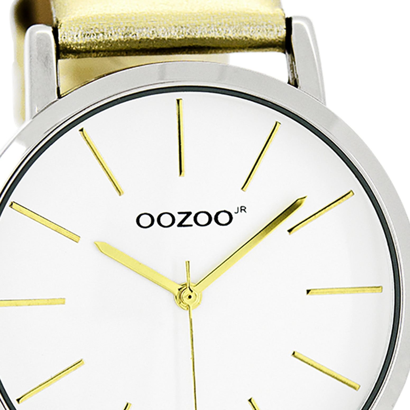 OOZOO Quarzuhr Oozoo Damen Armbanduhr JR Analog Metall, (Analoguhr), Damenuhr rund, groß (ca. 40mm) Metallarmband, Fashion-Style