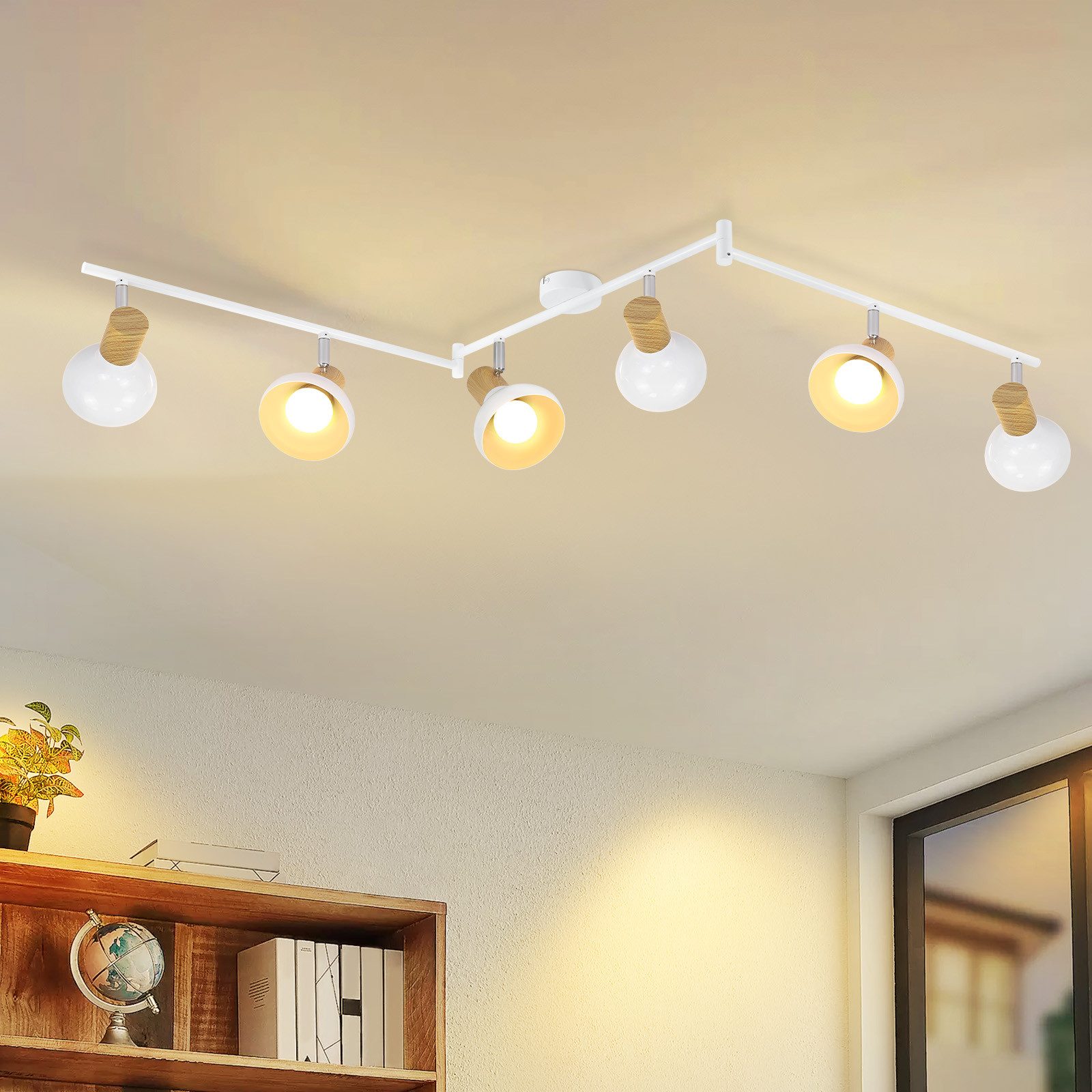 ZMH Deckenstrahler 6 Flammig E14 Deckenleuchte günstig online kaufen