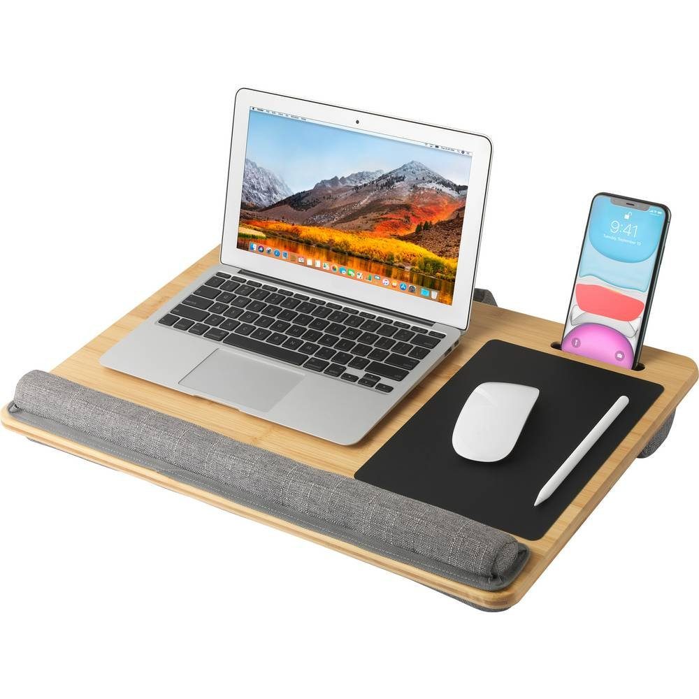 Laptop-Ständer Renkforce Laptop-Tisch Kissen und Handgelenk-Auflage mit