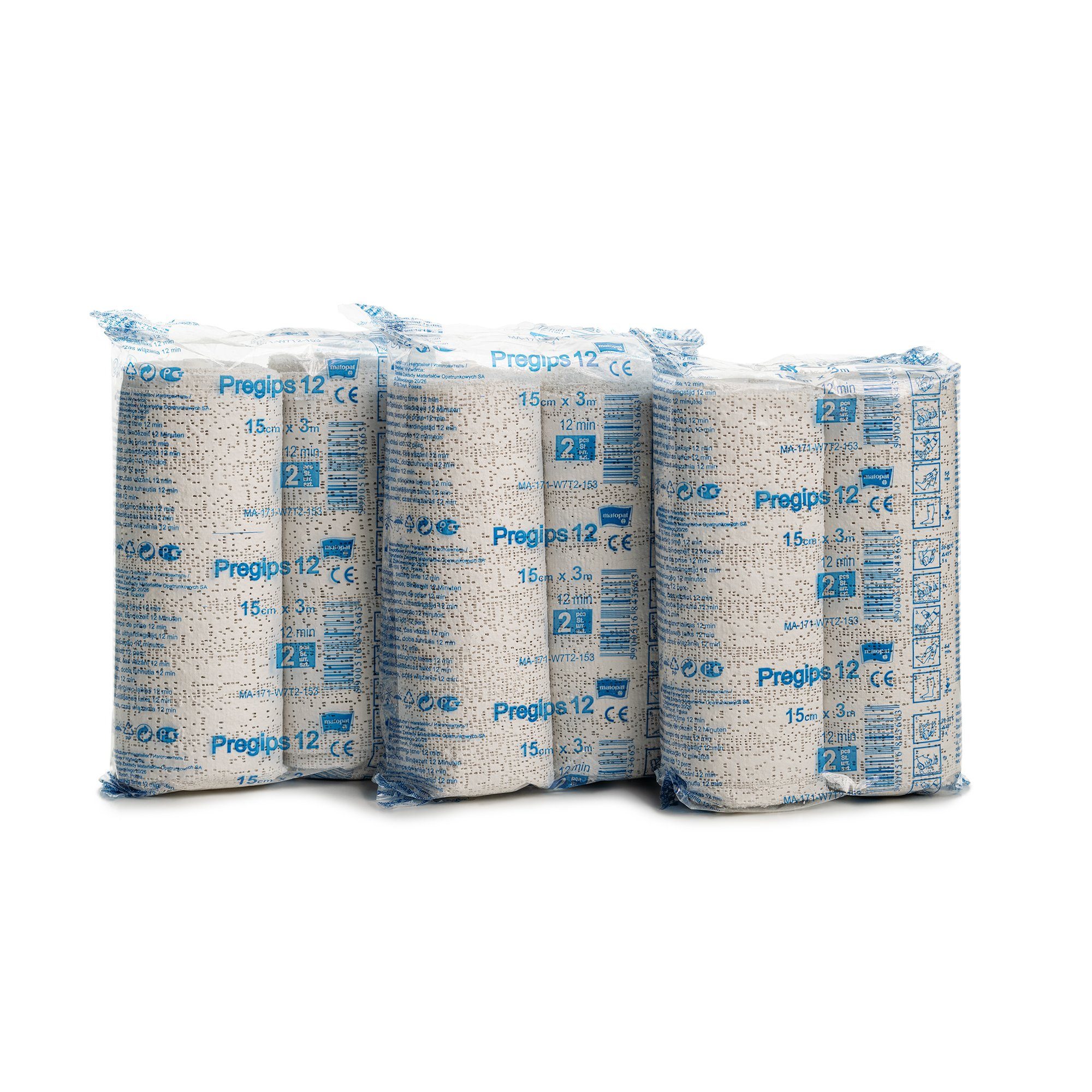 Zarys Handabdruck-Set 6 x Zarys Gipsbinden 3mx15cm für Gipsabdruck