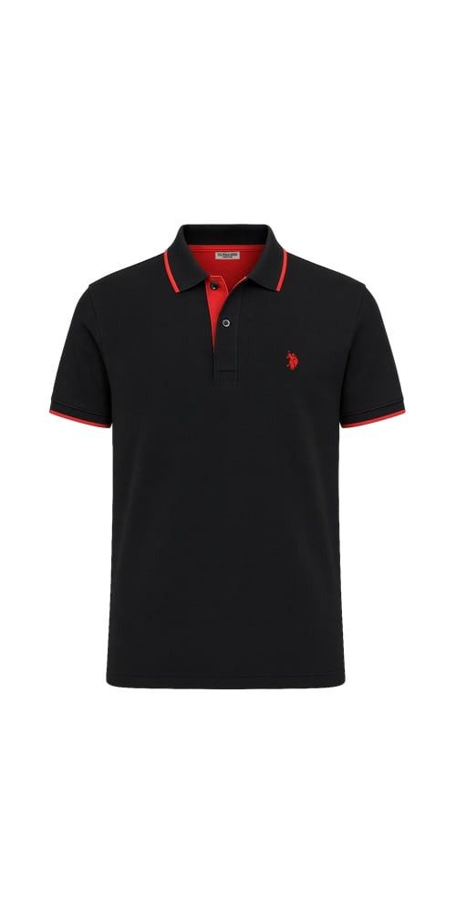 U.S. Polo Assn. Poloshirt US16300 (Baumwolle) schwarz Herren günstig online kaufen