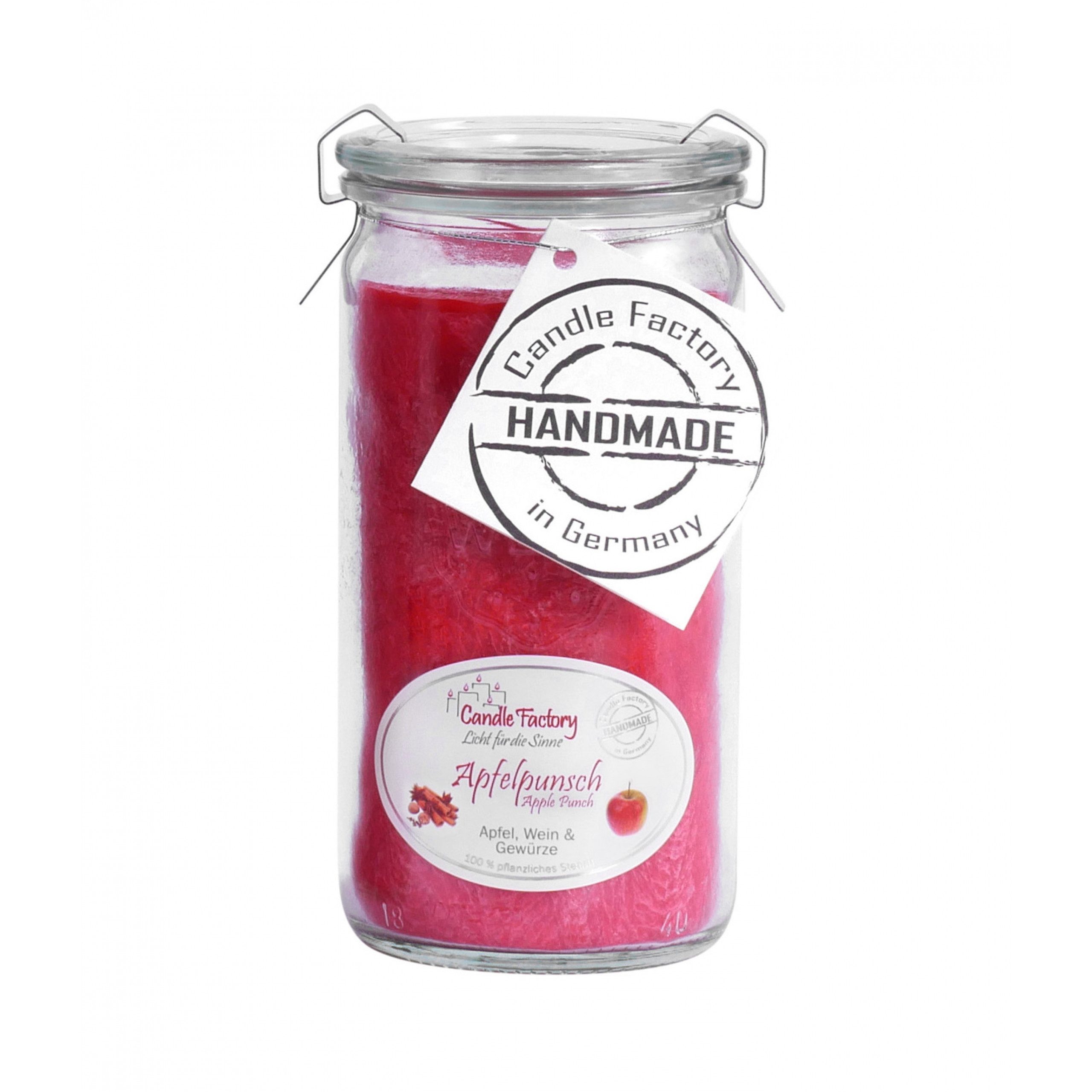 Candle Factory Duftkerze Candle Factory Mini Jumbo Apfelpunsch Duftkerze Dekokerze 307-050