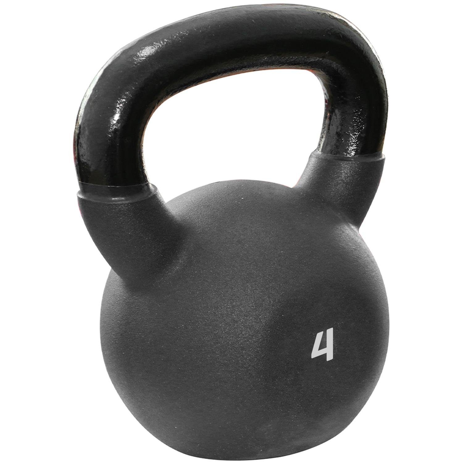 Sporttrend 24 Kettlebell Kettlebell 4kg, Kugelhantel Hantel, Schwunghantel Fitnesskugel Fitnesshantel Hantel Hanteln