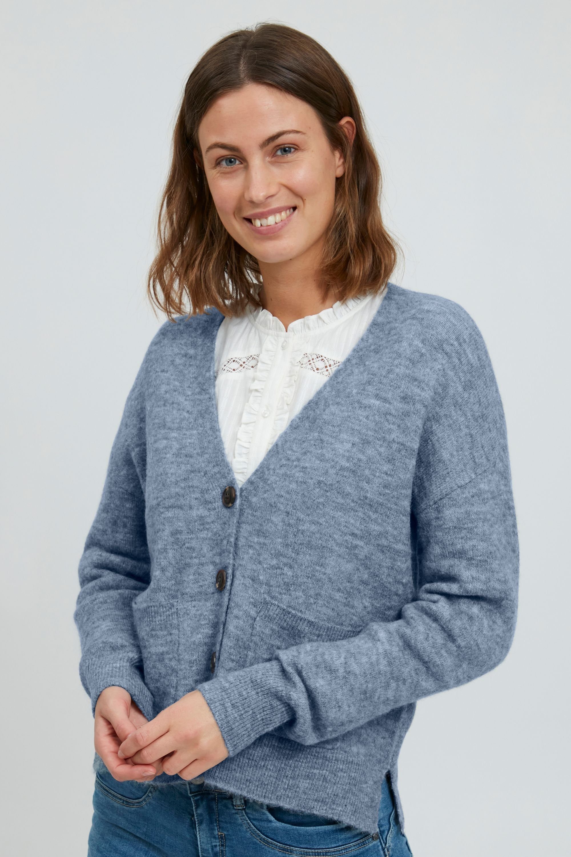 fransa Strickjacke Fransa FREMDEBBI 2 Cardigan - 20610192 Infinity Melange