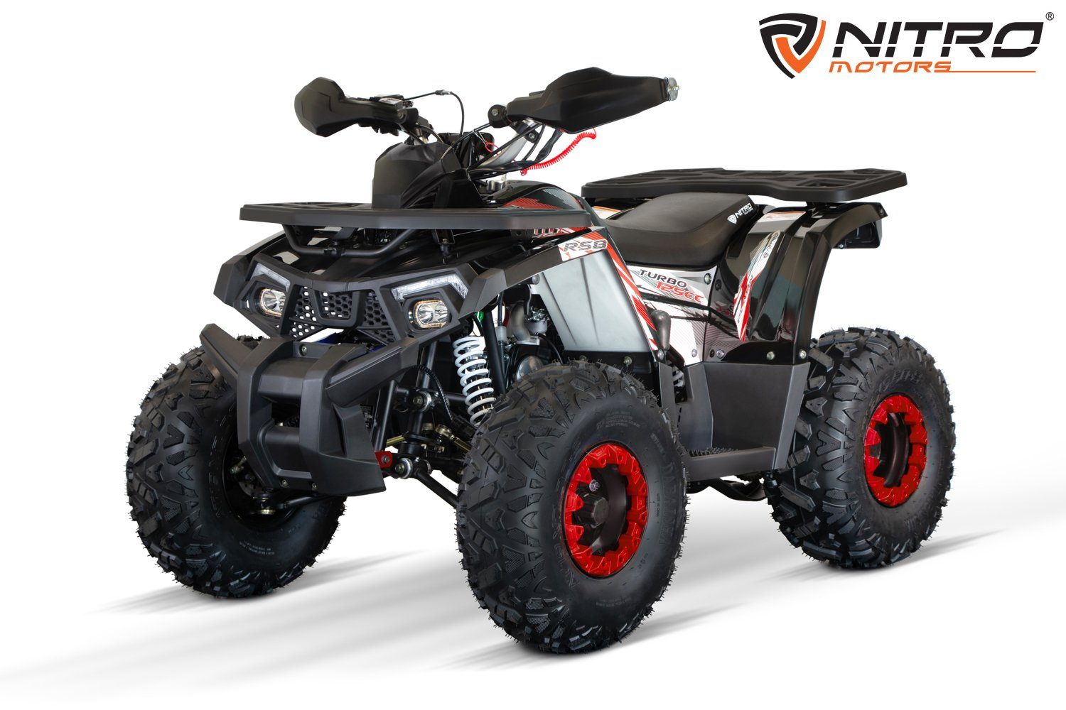 Nitro Motors Quad NITRO MOTORS 125cc midi Kinder Quad Quablo Turbo RS8-3G, 125,00 ccm, 55 km/h Rot