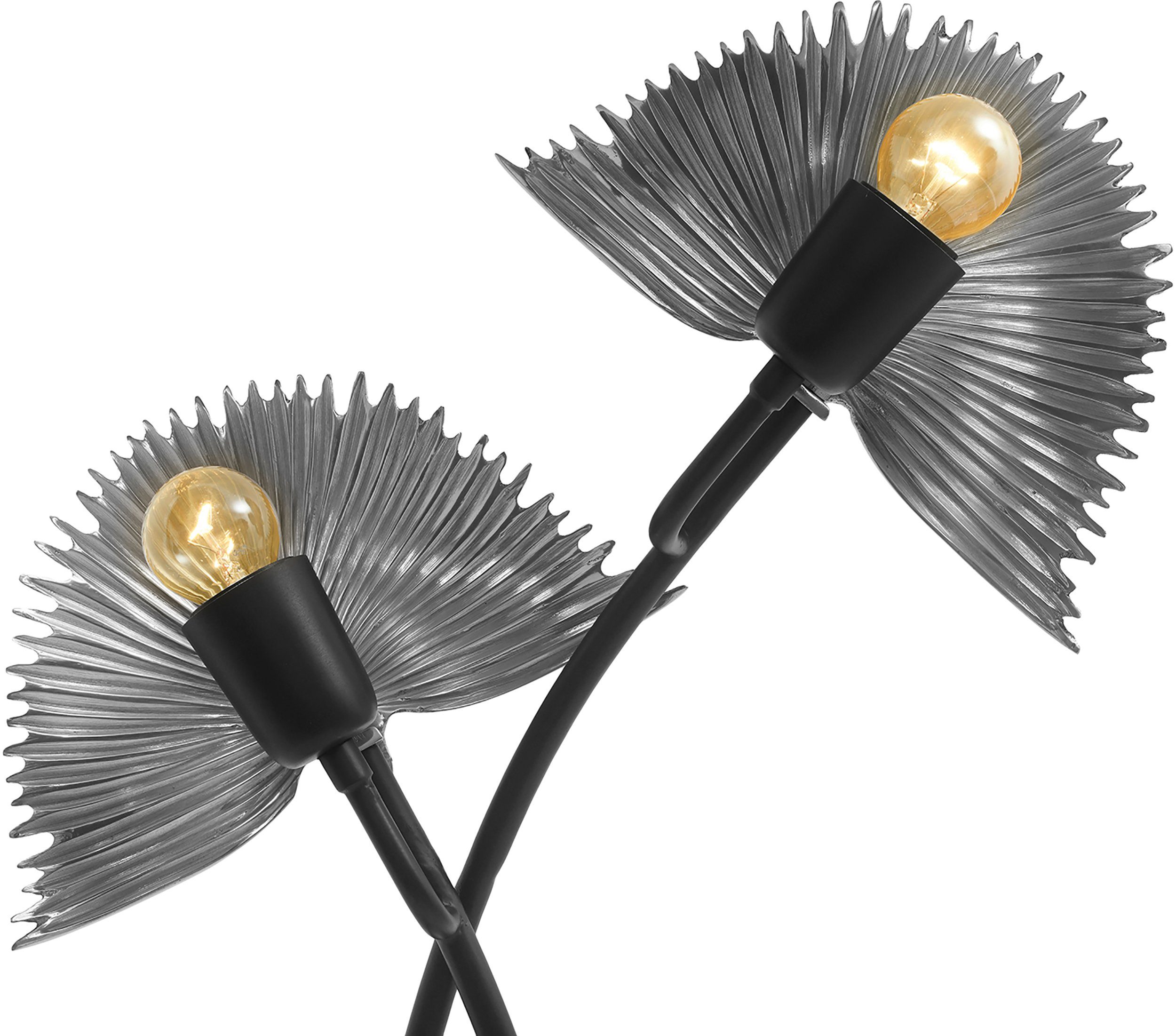 Metall Sue, Tischleuchte ohne Leuchtmittel, Lichtobjekten zwei mit aus Tischlampe Dekorative Kayoom