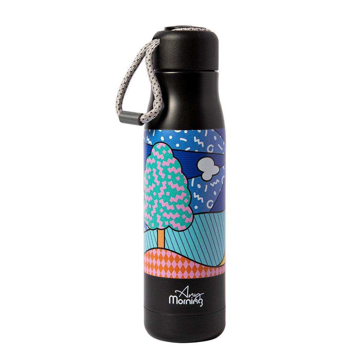 Isolierkanne Trinkflasche, Edelstahl Thermosflasche, 600 ml