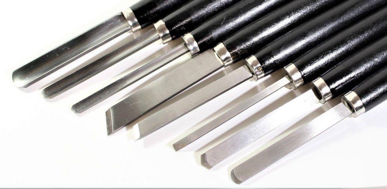 myMAW Drechselbank Hobby Drechselmesser Set 8-teilig Drechseleisen für Drechselbank…