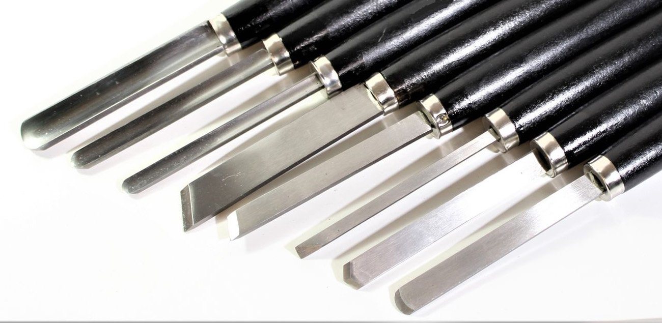 Thumbnail - myMAW Drechselbank Hobby Drechselmesser Set 8-teilig Drechseleisen für Drechselbank…