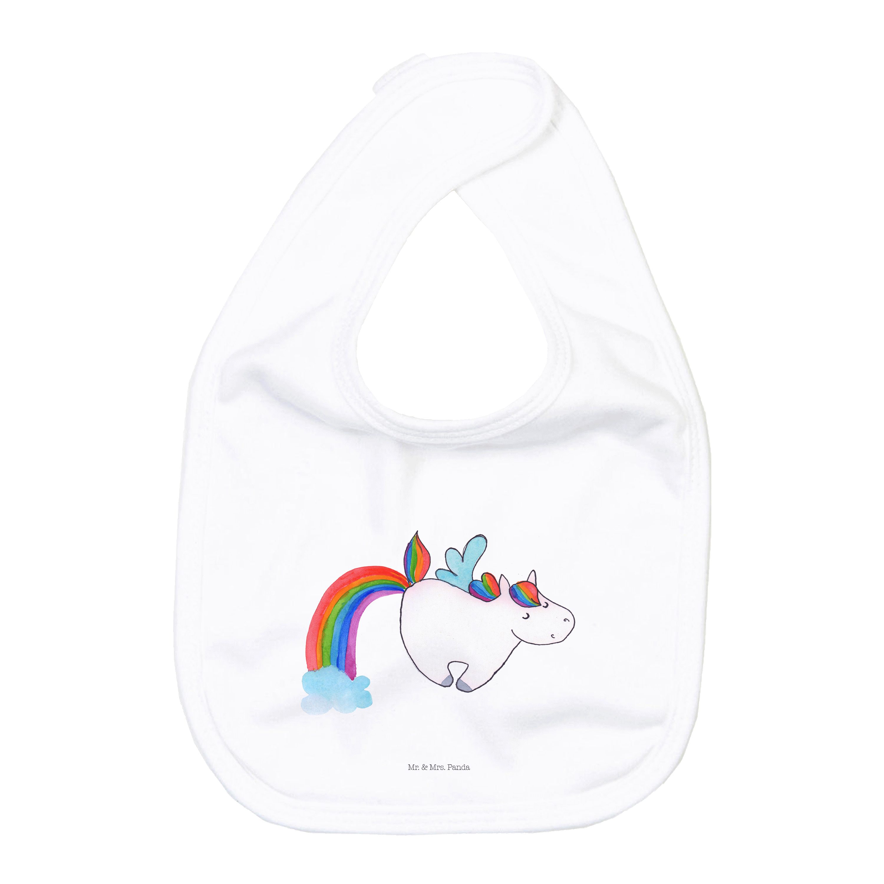 Tragetuch Einhorn Fliegendes Pferd - Weiß - Geschenk, Erwachsenwerden, Lätzchen
