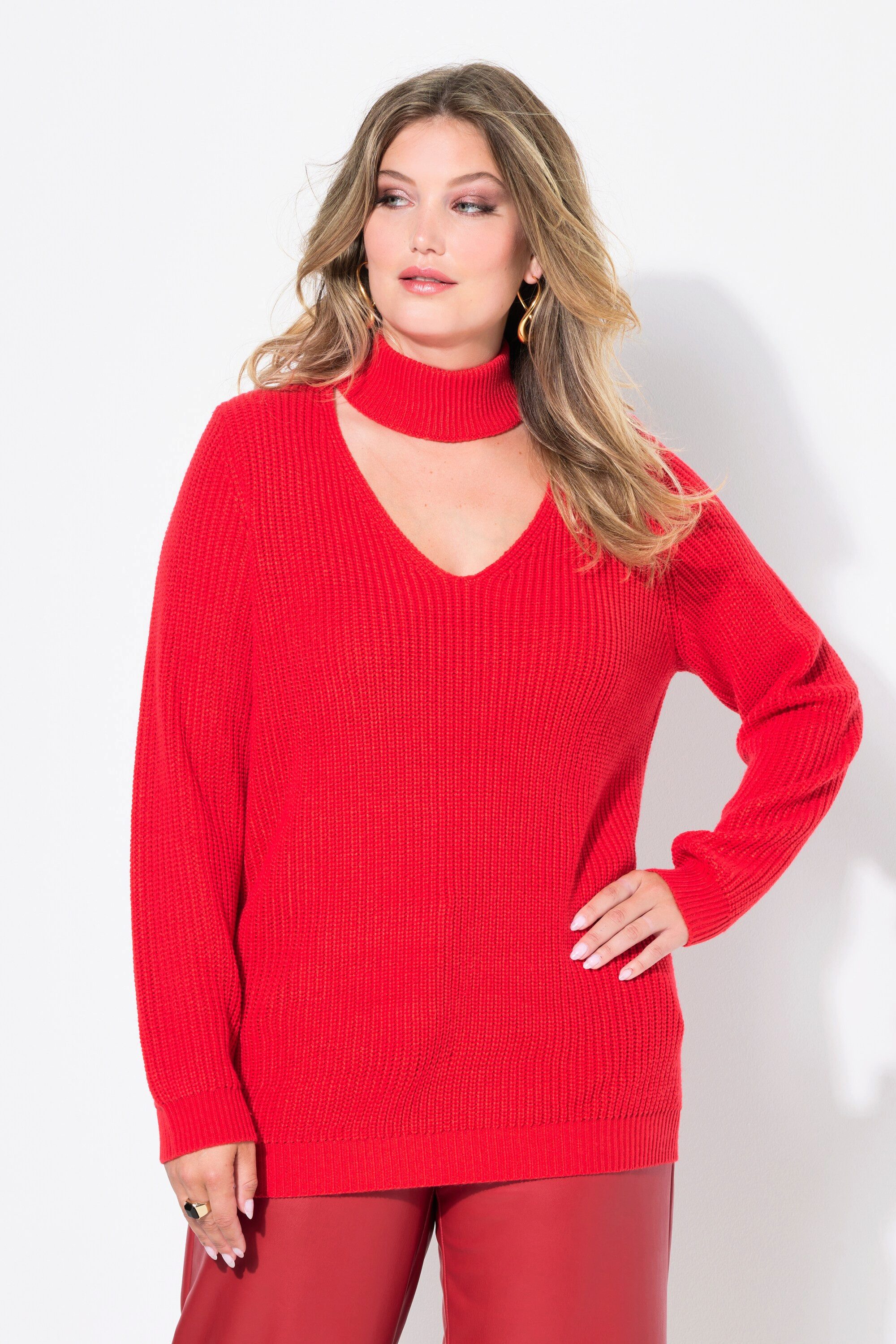 MIAMODA Strickpullover Pullover Regular Fit V-Ausschnitt günstig online kaufen
