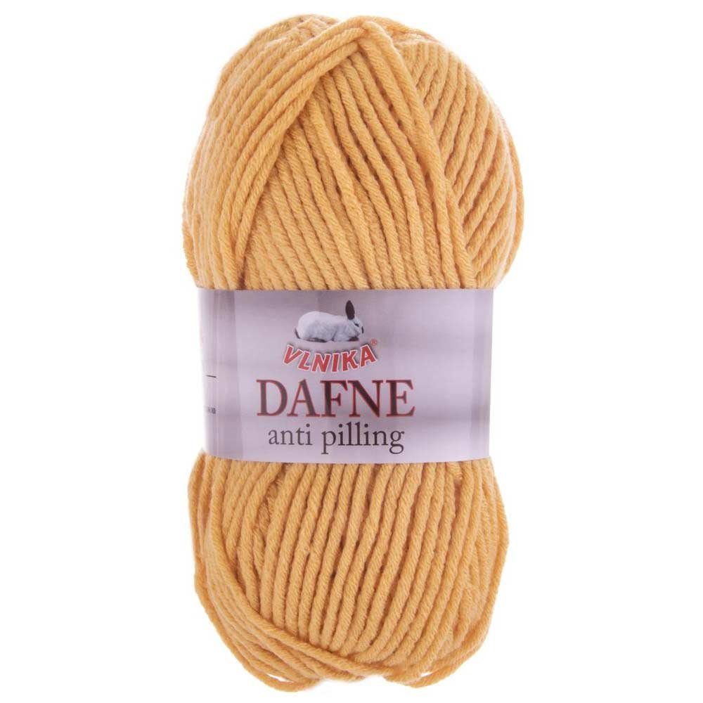 VLNIKA 500g Strickgarn Dafne Häkelwolle, 1081 blassorange