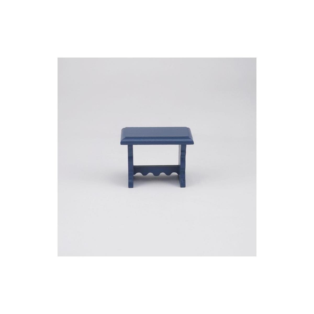 Reutter Porzellan Dekofigur 001.505/9 - Miniatur, kleiner blauer Beistelltisch, leer