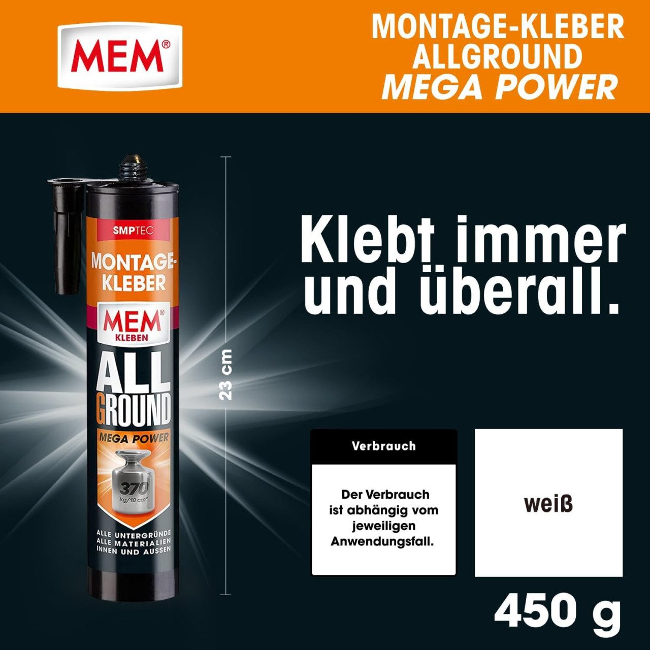MEM Bauchemie Montagekleber MEM Montagekleber Mega Power 450 g
