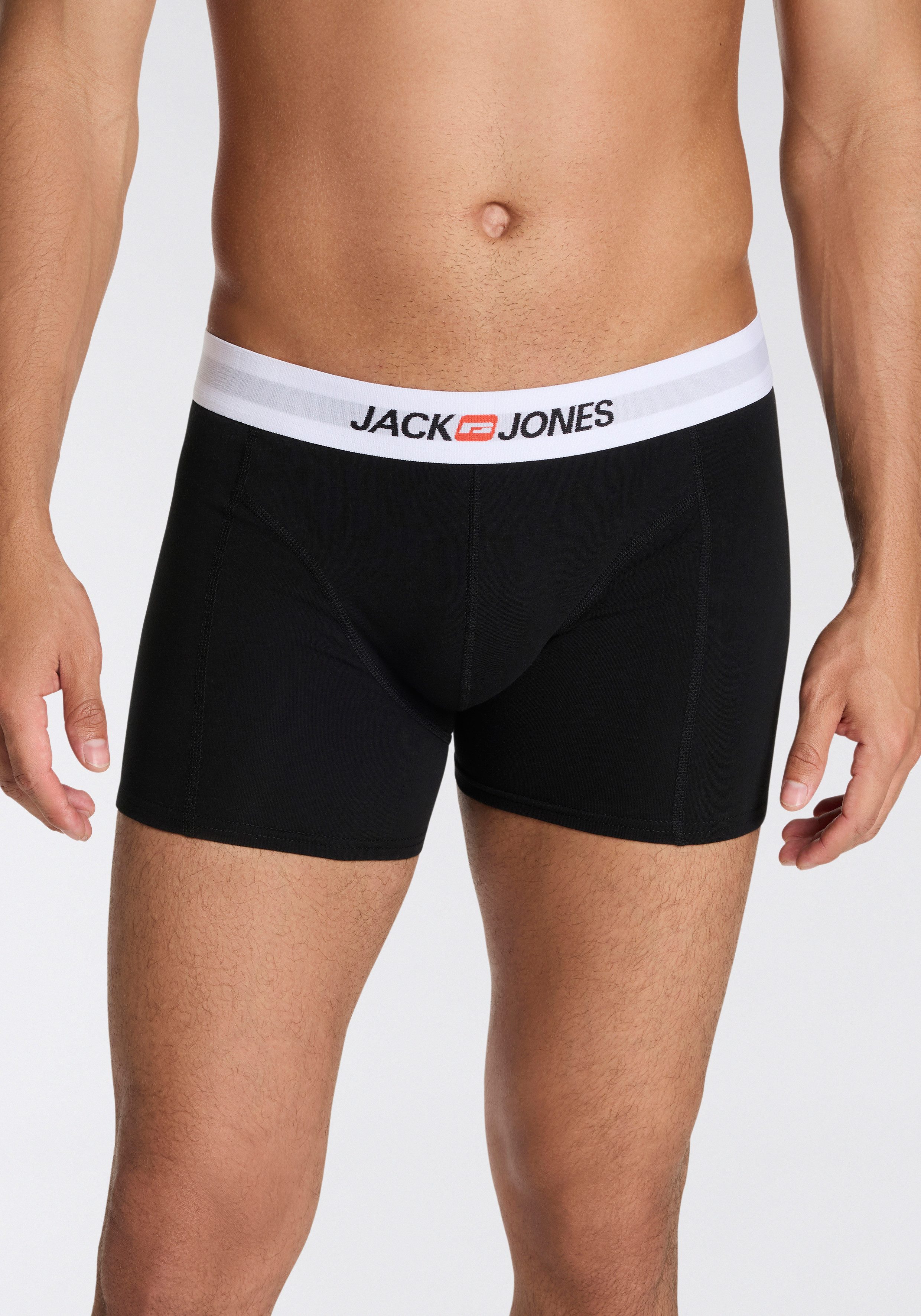 Jack & Jones Trunk JACOLD – Boxershorts mit farbigem Bund im 6er-Pack (Packung, 6-St) Druck, modisch, regular fit, Jersey – Bild 2 von 5