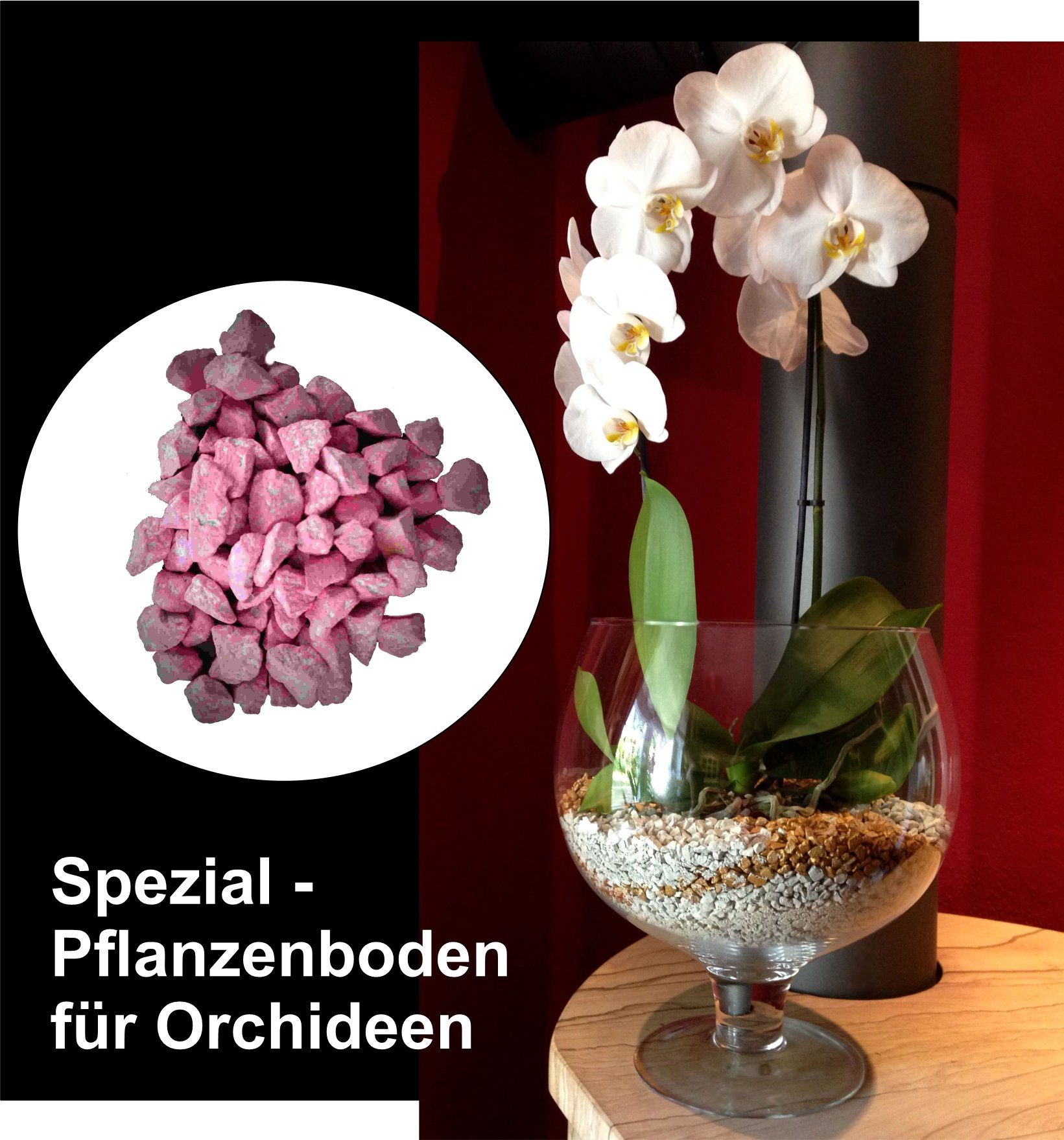 colomi Pflanzgranulat Spezial Pflanzboden für Orchideen - patentiert rosa, 1 Liter