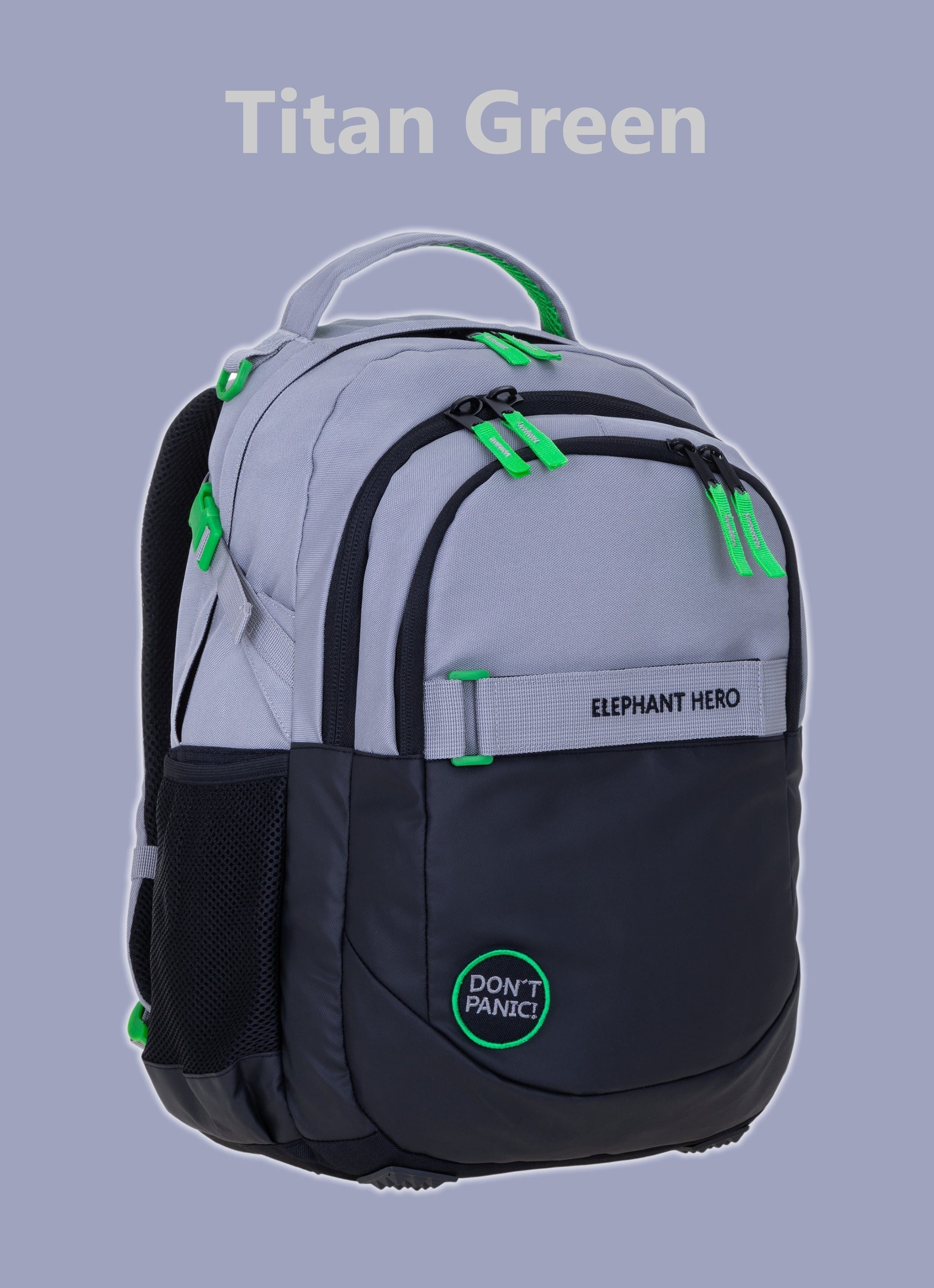 ELEPHANT Schulrucksack Hero Signature Schultasche Digital Ready Set (4 Teile Schulrucksackset, 4-tlg., inkl. Mäppchen Box + Laptop Hülle Sleeve + 31 Teile Stifte), Rucksack Schulmappe Jungen Mädchen +rmlv