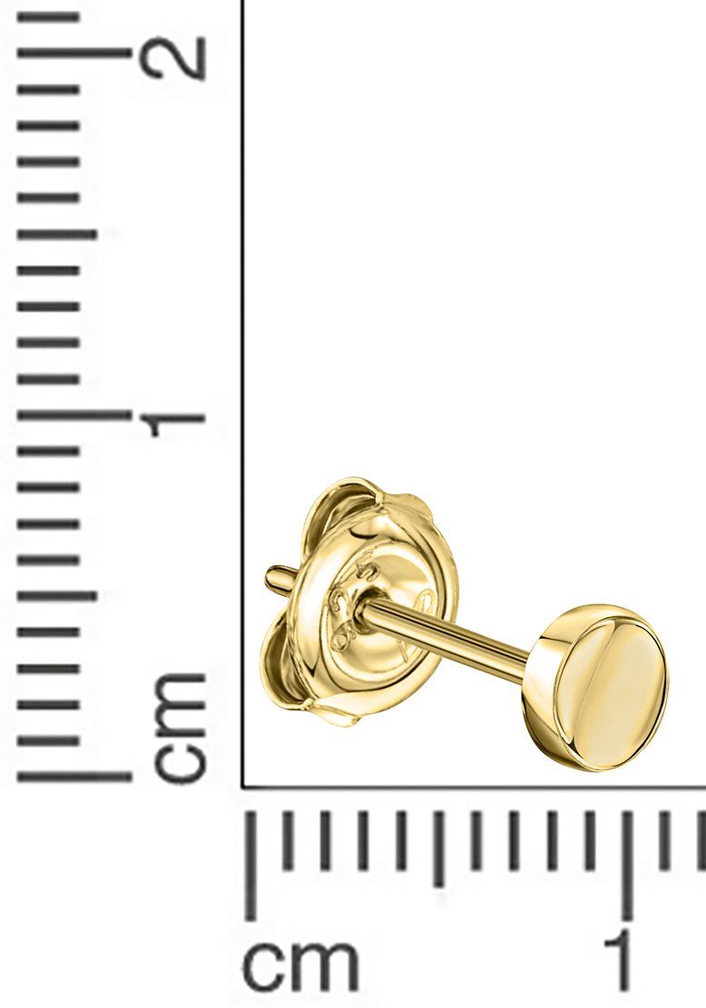 Firetti Single-Ohrstecker Schmuck Geschenk Gold 333 Ohrschmuck einzeln Scheibe