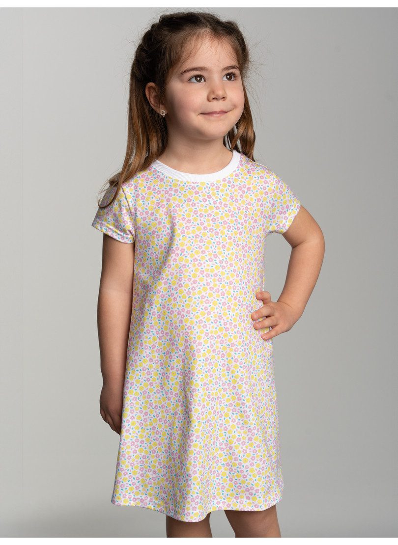 Trigema Jerseykleid TRIGEMA Kleid mit Allover Blumen-Print (1-tlg)